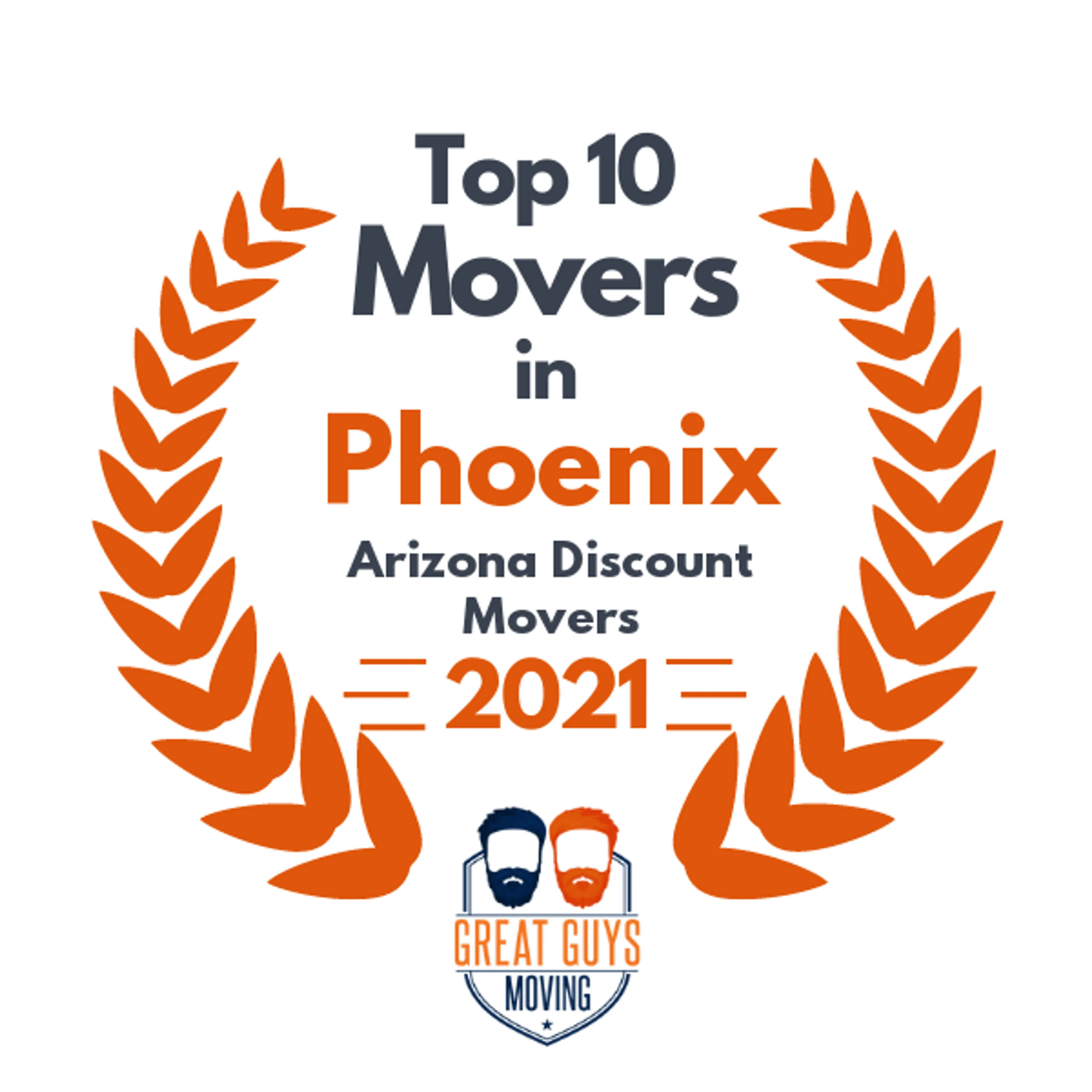 Top 10 Movers in Phoenix, AZ 2021 award