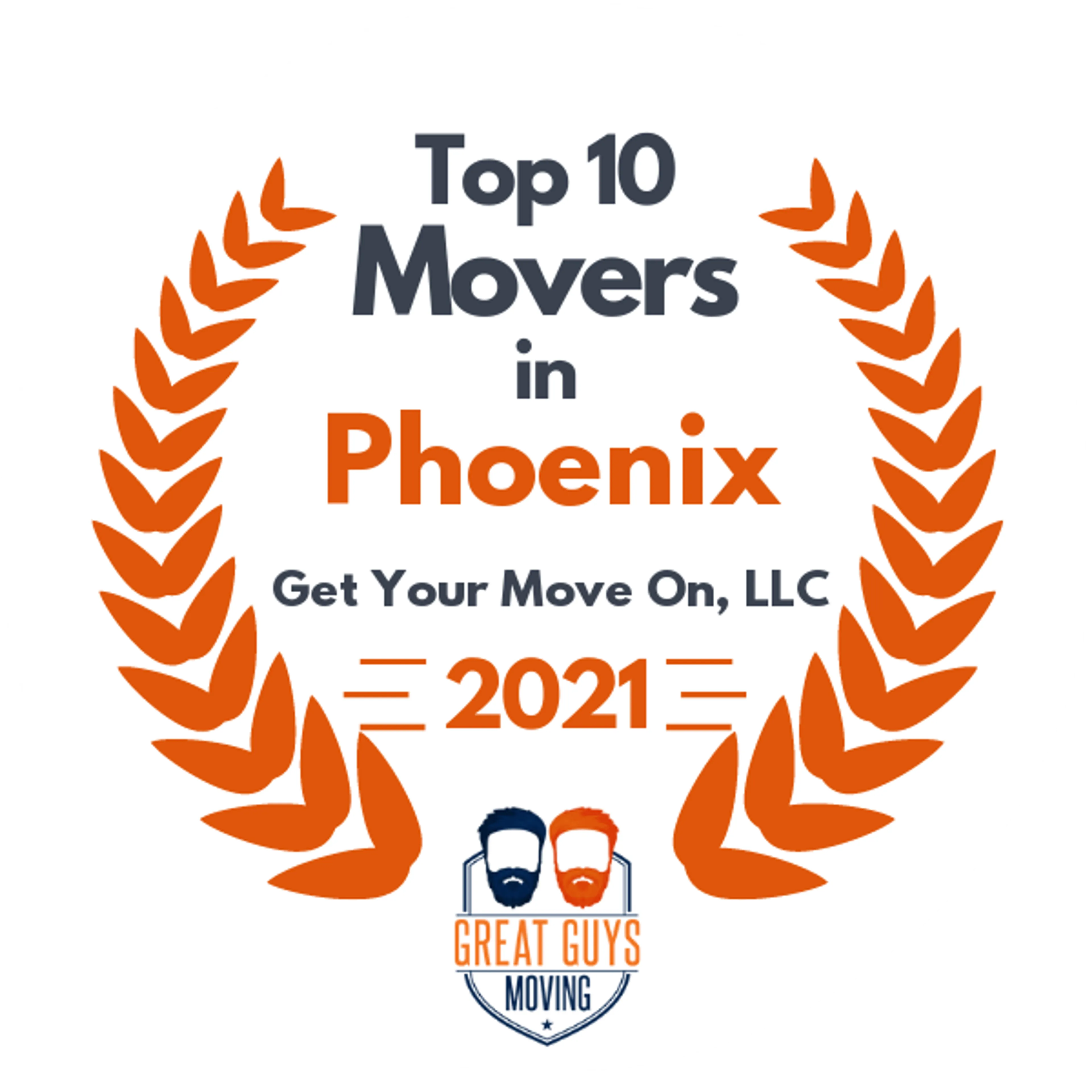 Top 10 Movers in Phoenix, AZ 2021 award