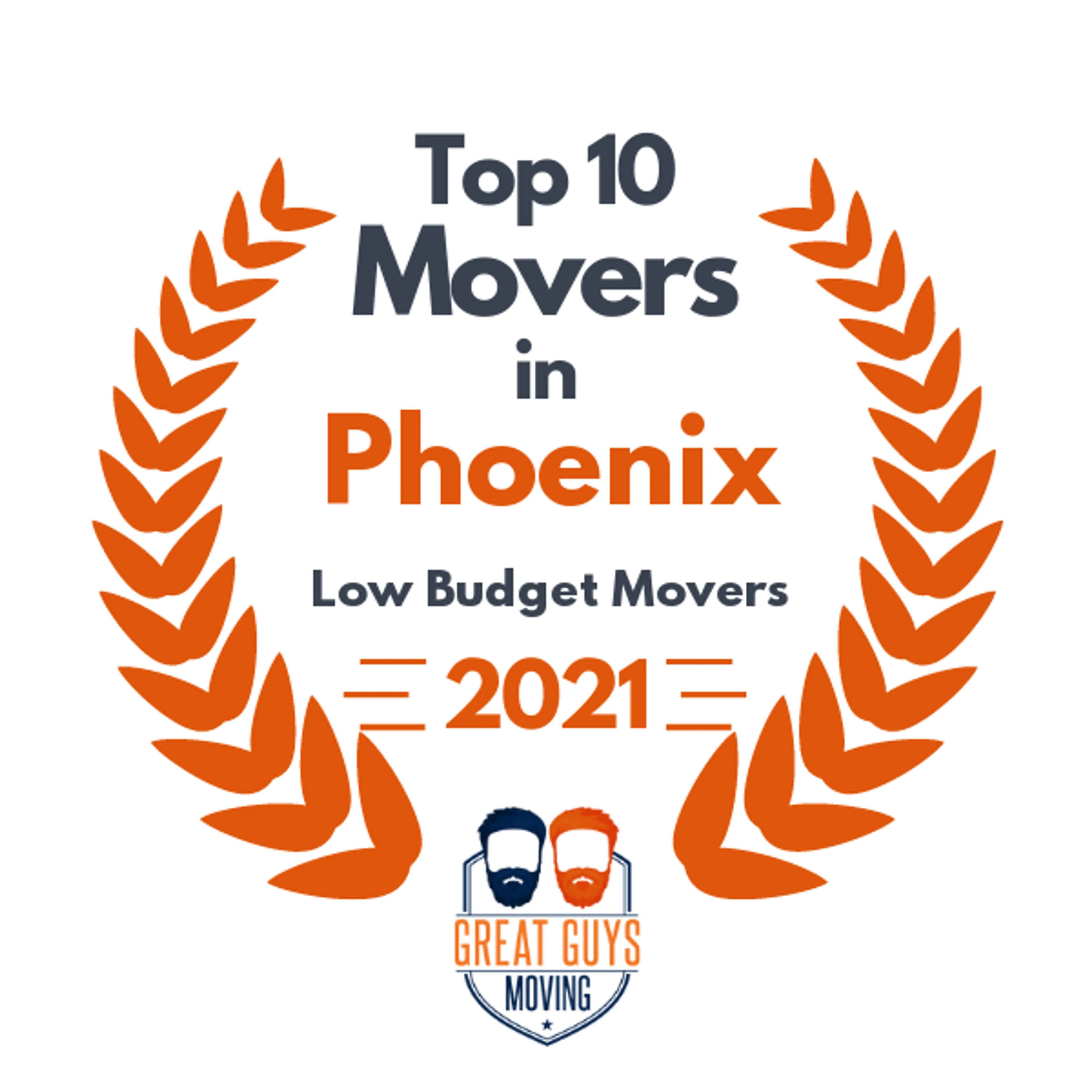 Top 10 Movers in Phoenix, AZ 2021 award