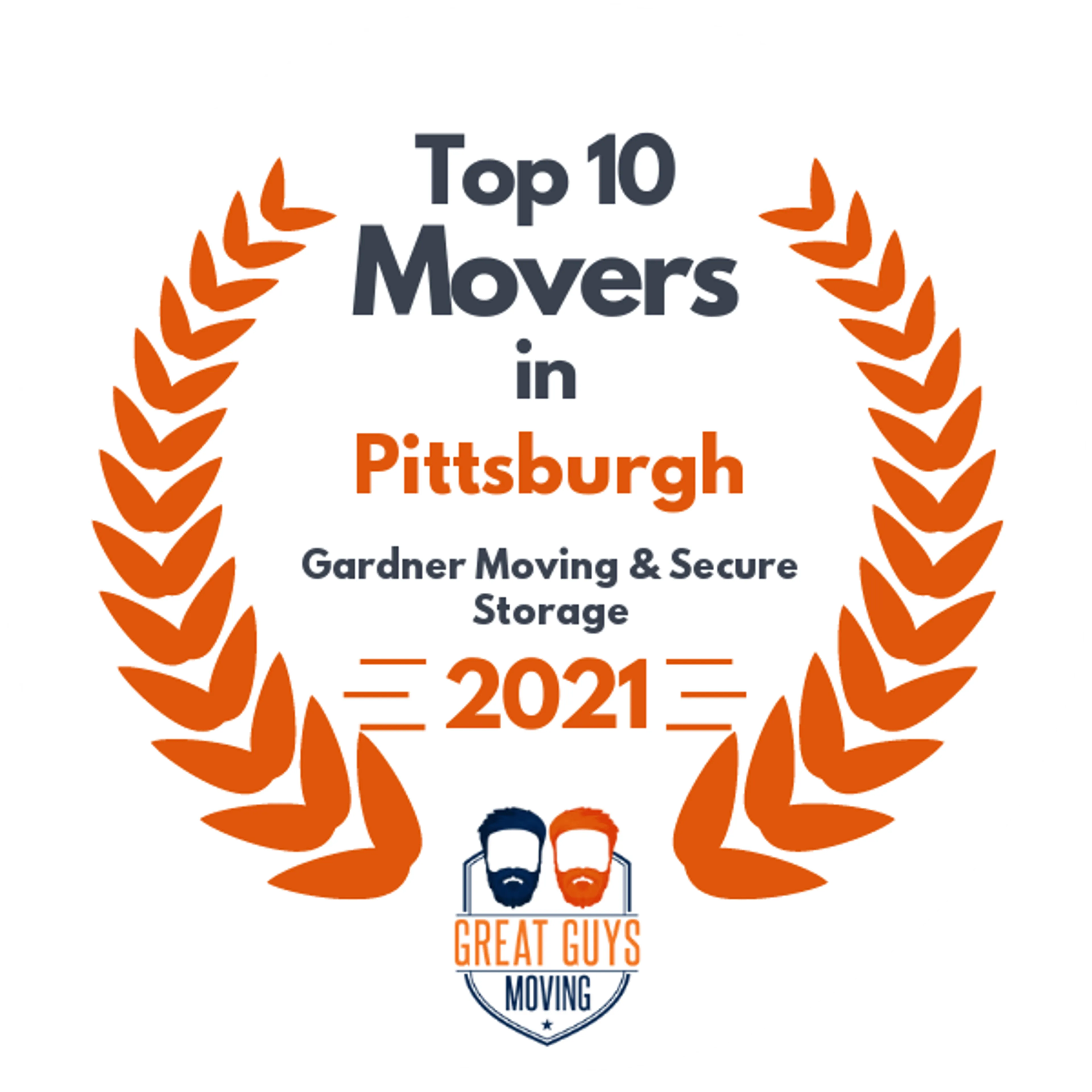 Top 10 Movers in Pittsburgh, PA 2021 award