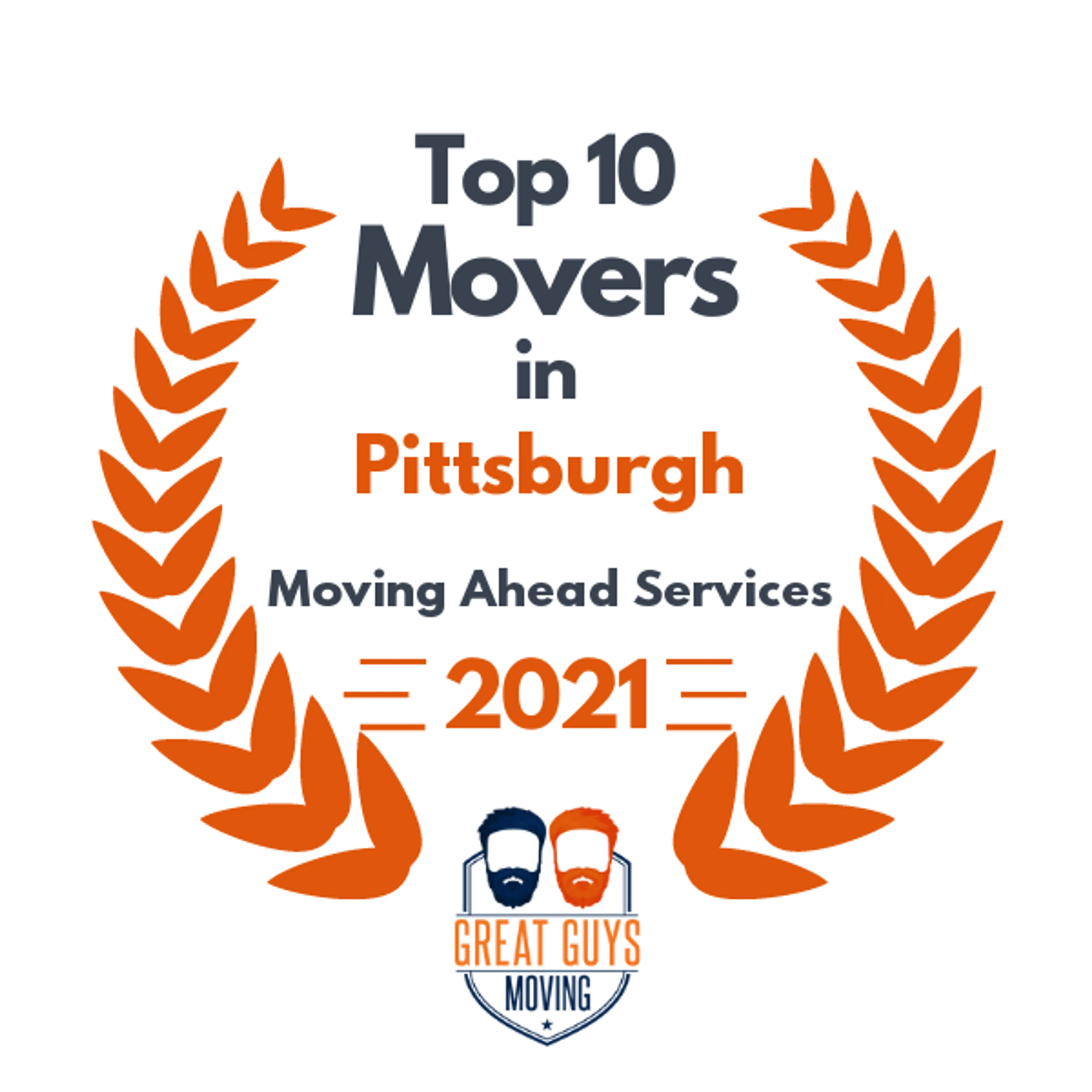 Top 10 Movers in Pittsburgh, PA 2021 award