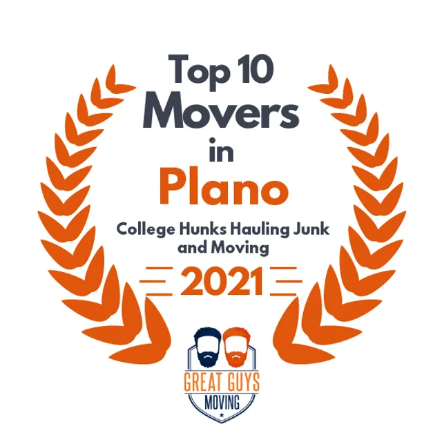 Top 10 Movers in Plano, TX 2021 award