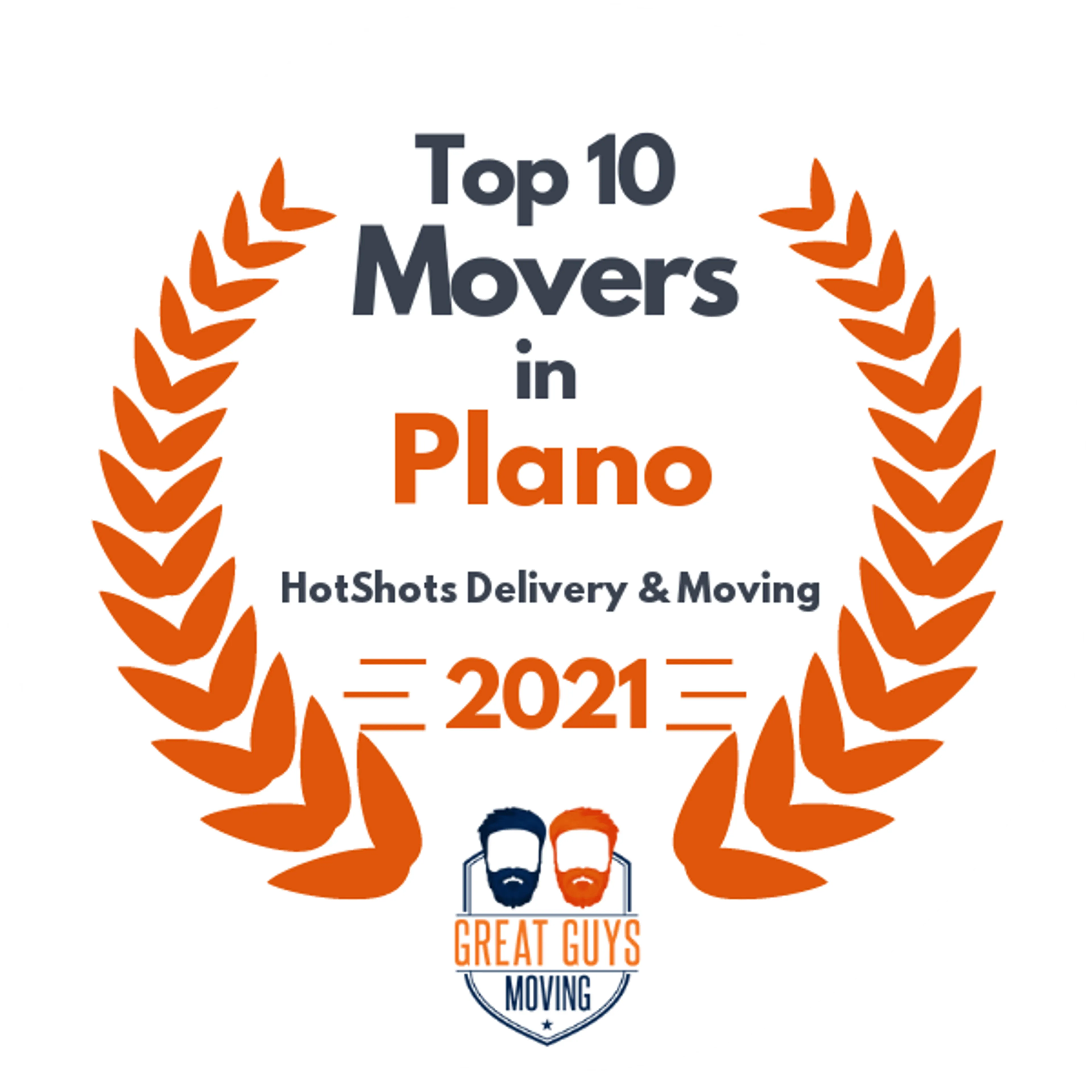 Top 10 Movers in Plano, TX 2021 award