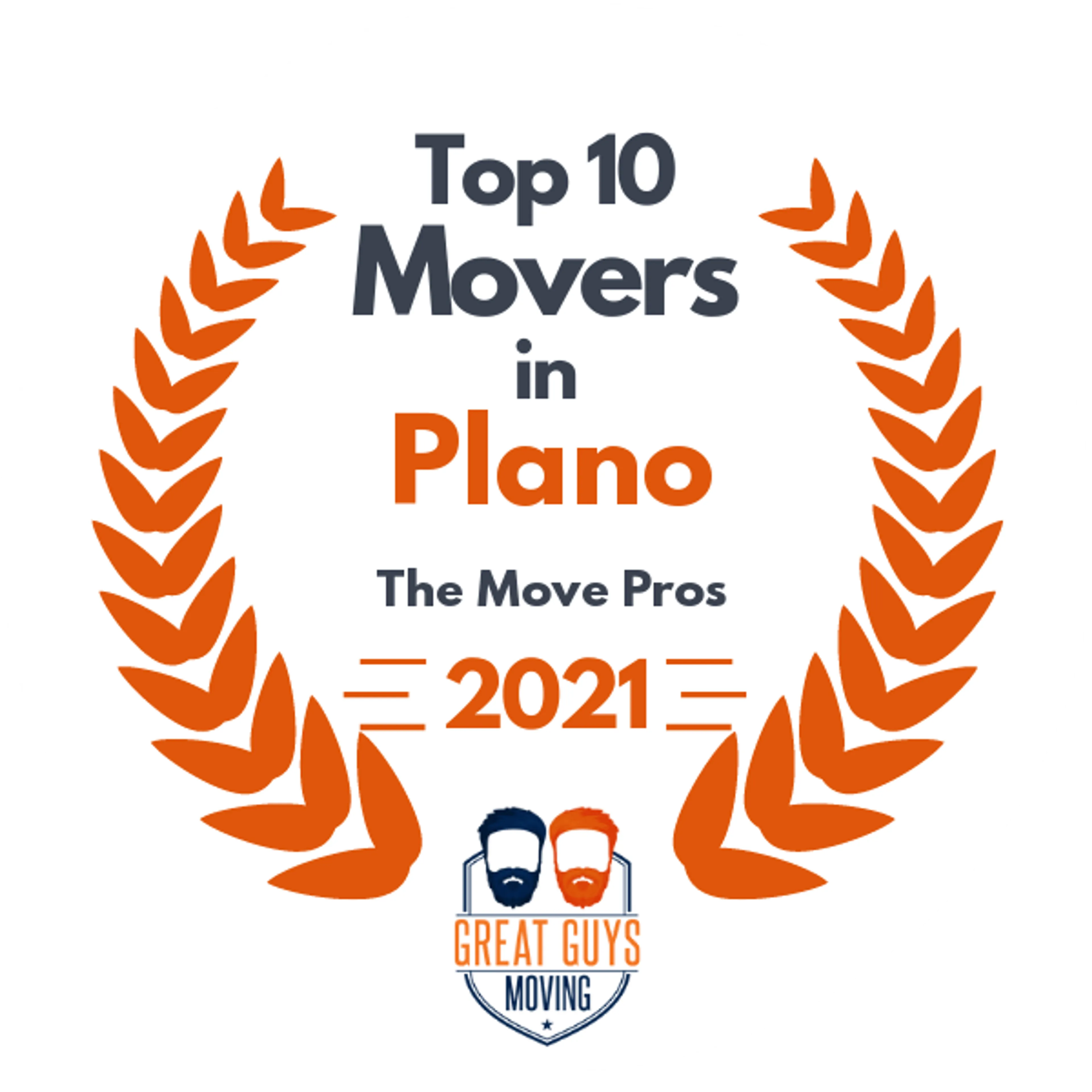 Top 10 Movers in Plano, TX 2021 award
