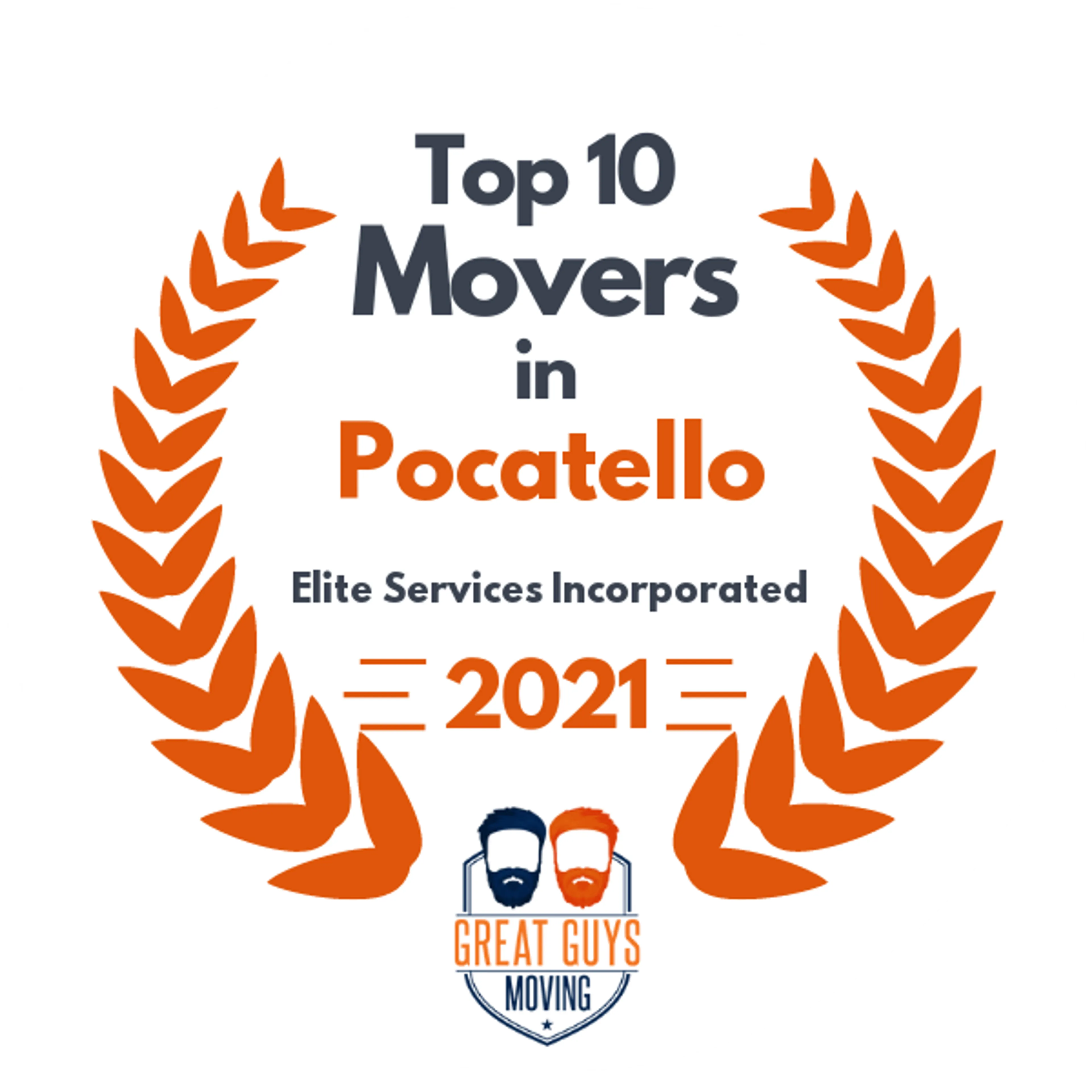 Top 10 Movers in Pocatello, ID 2021 award