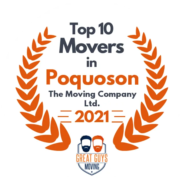 Top 10 Movers in Virginia Beach, VA 2021 award