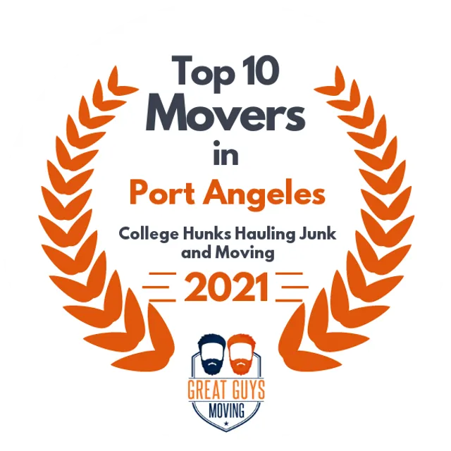 Top 10 Movers in Olympia, WA 2021 award