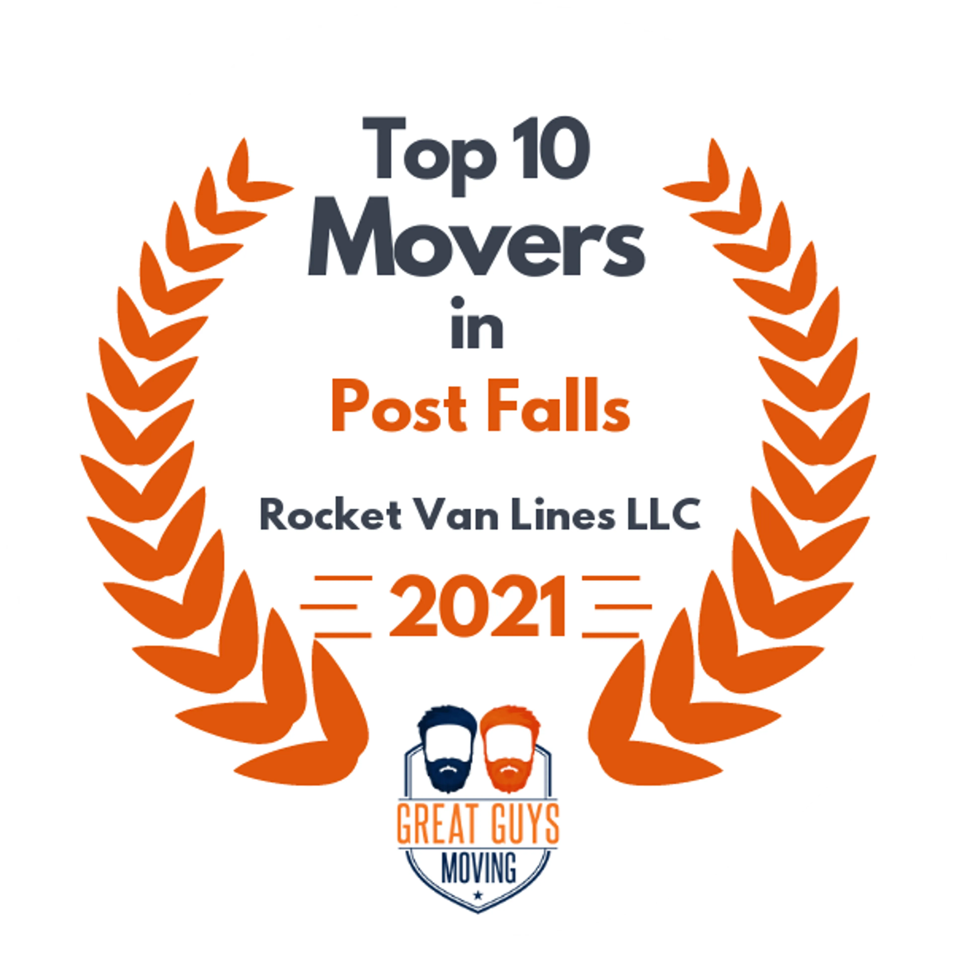 Top 10 Movers in Idaho Falls, ID 2021 award
