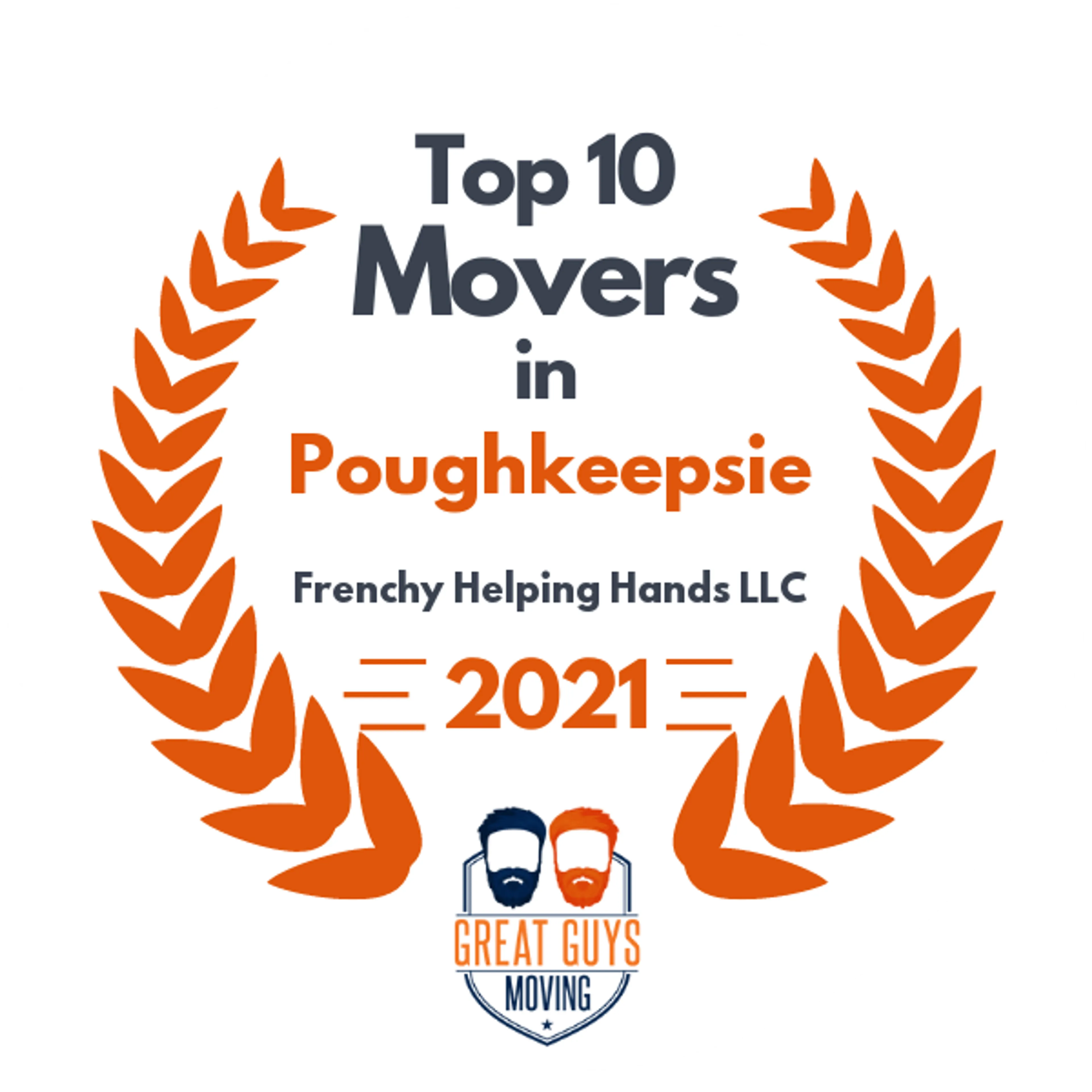 Top 10 Movers in Poughkeepsie, NY 2021 award