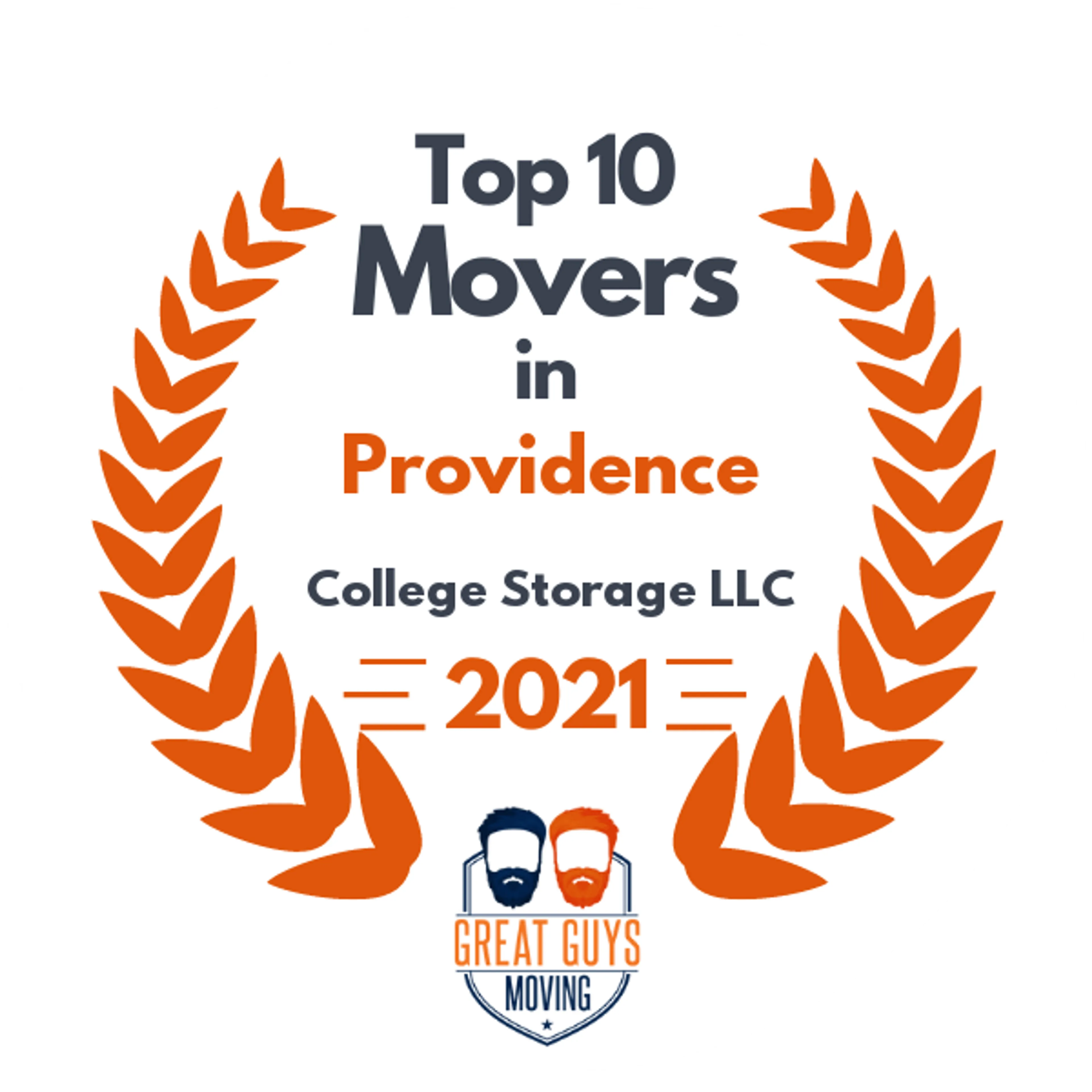 Top 10 Movers in Providence, RI 2021 award