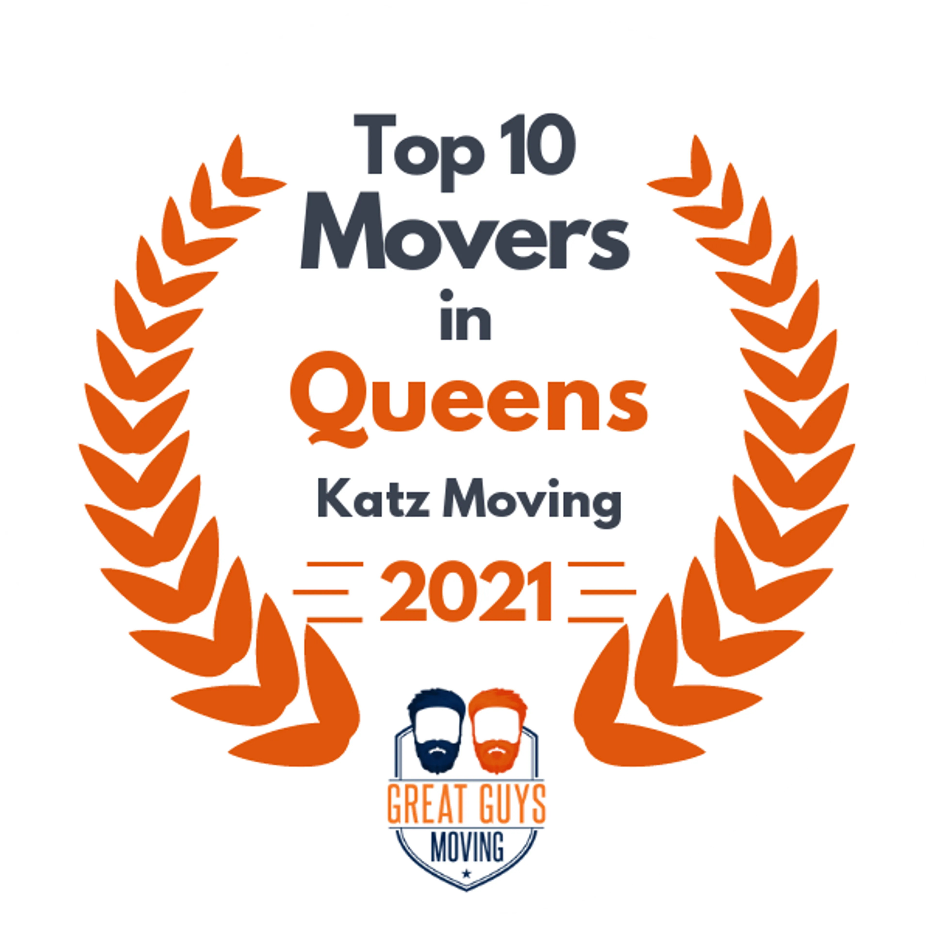 Top 10 Movers in New Rochelle, NY 2021 award
