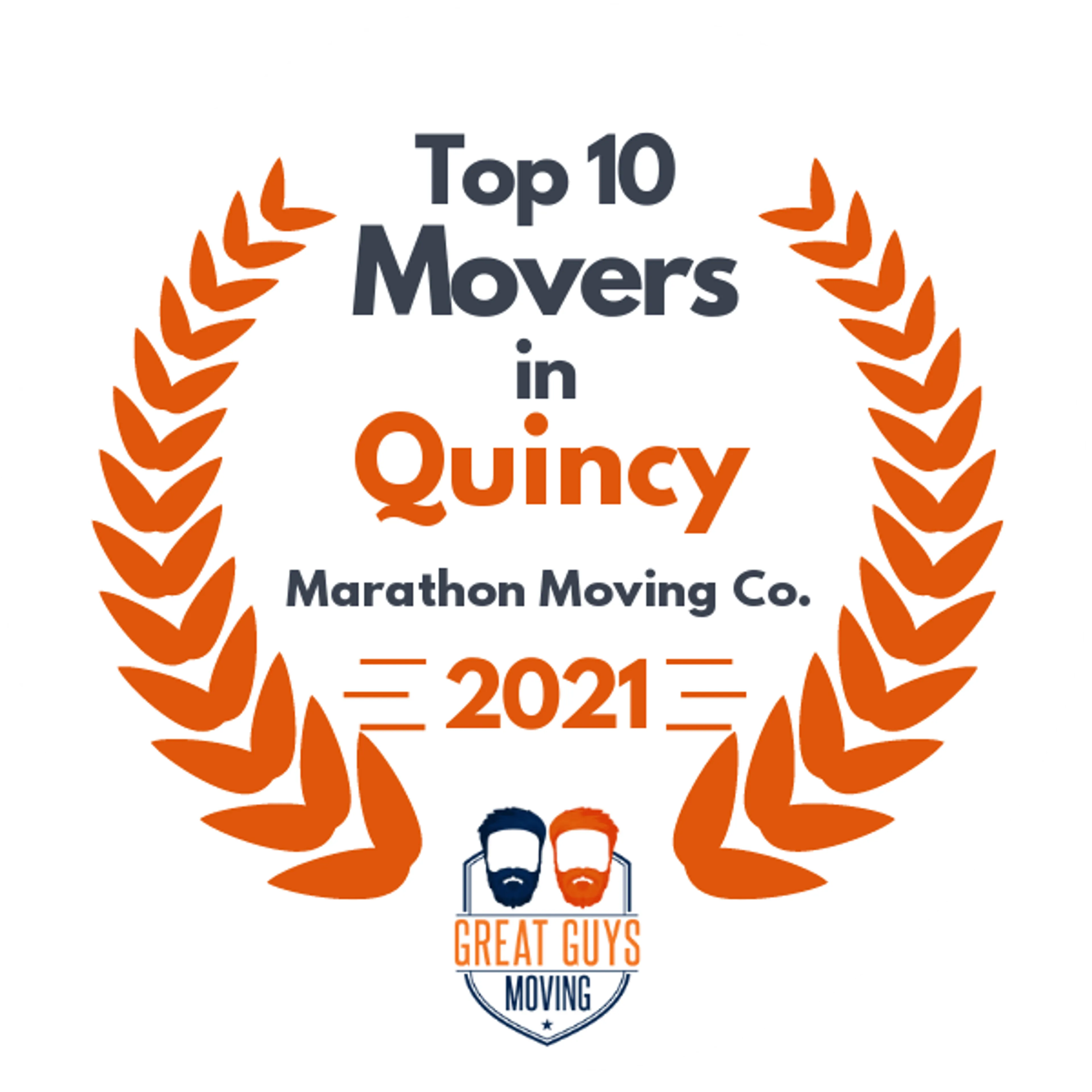Top 10 Movers in Boston, MA 2021 award