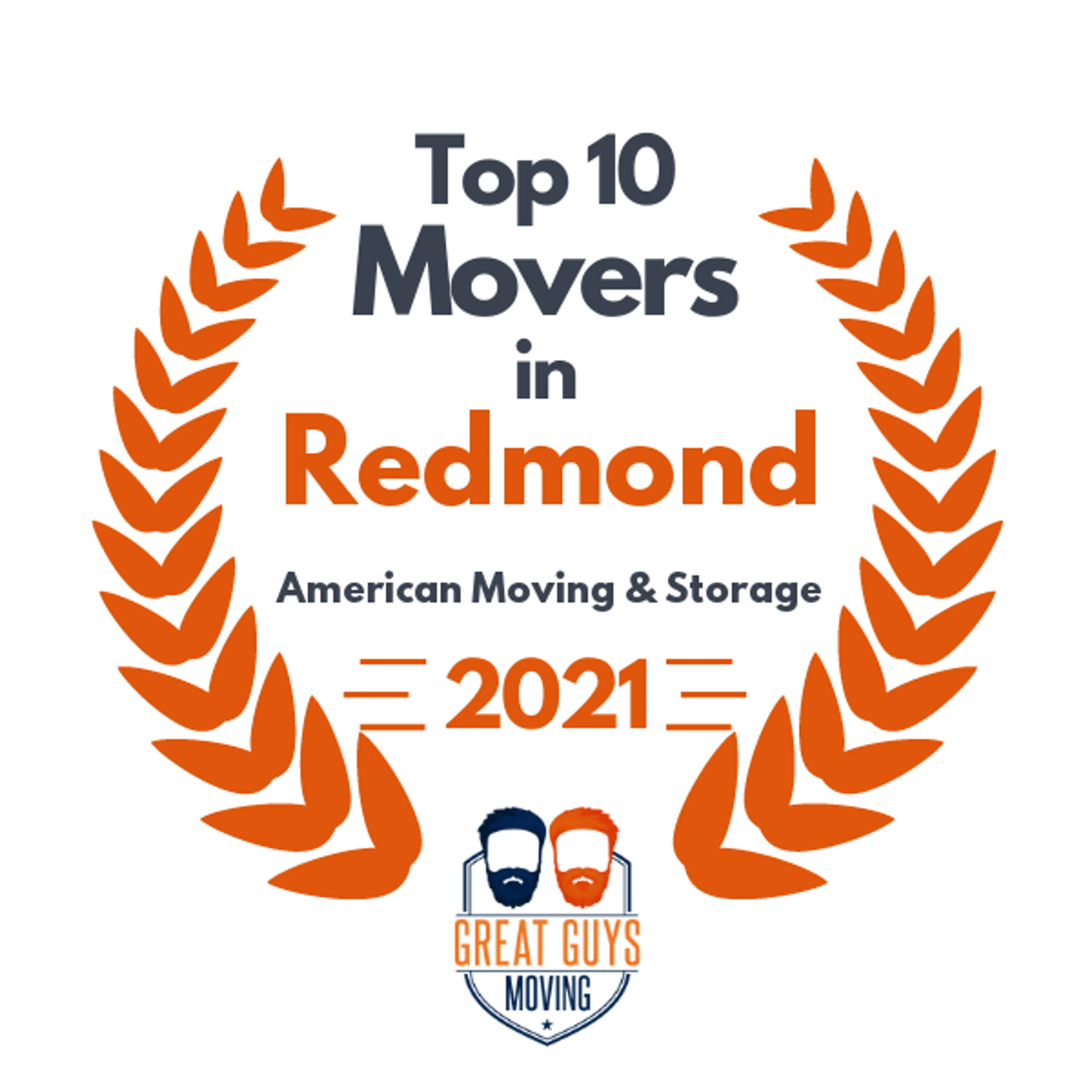 Top 10 Movers in Bend, OR 2021 award