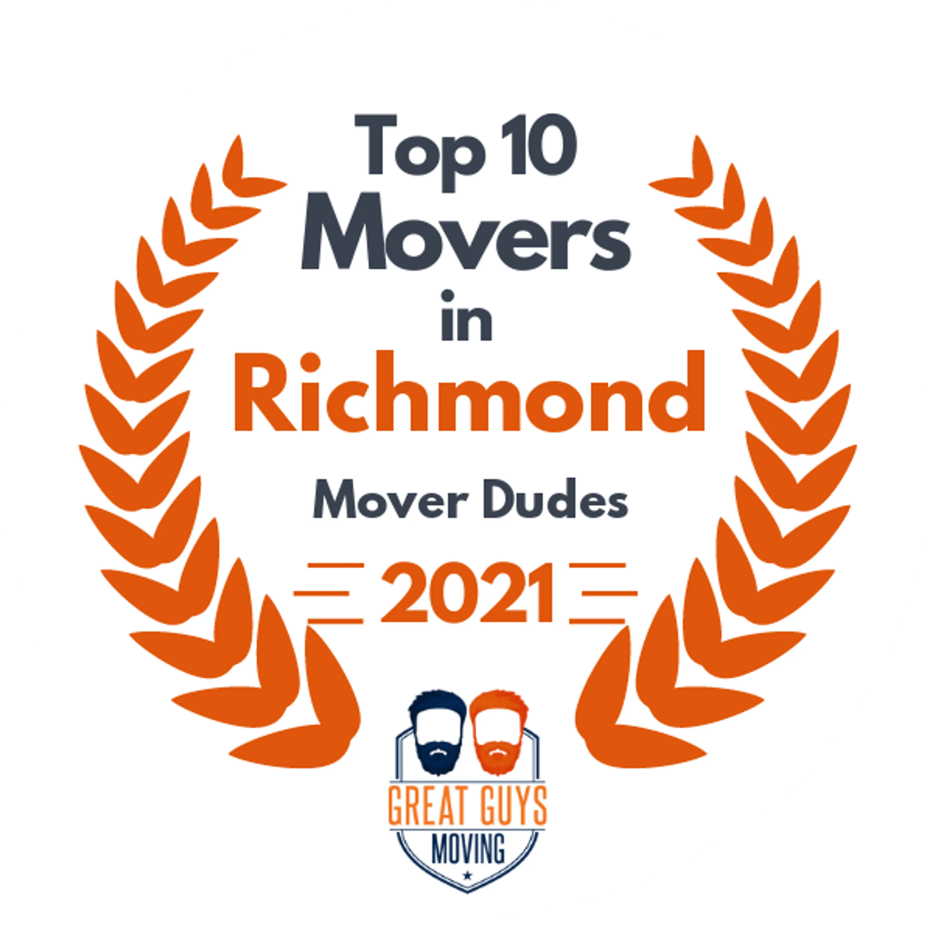 Top 10 Movers in Richmond, VA 2021 award