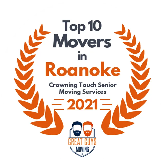 Top 10 Movers in Roanoke, VA 2021 award