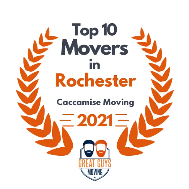 Top 10 Movers in Rochester, NY 2021 award