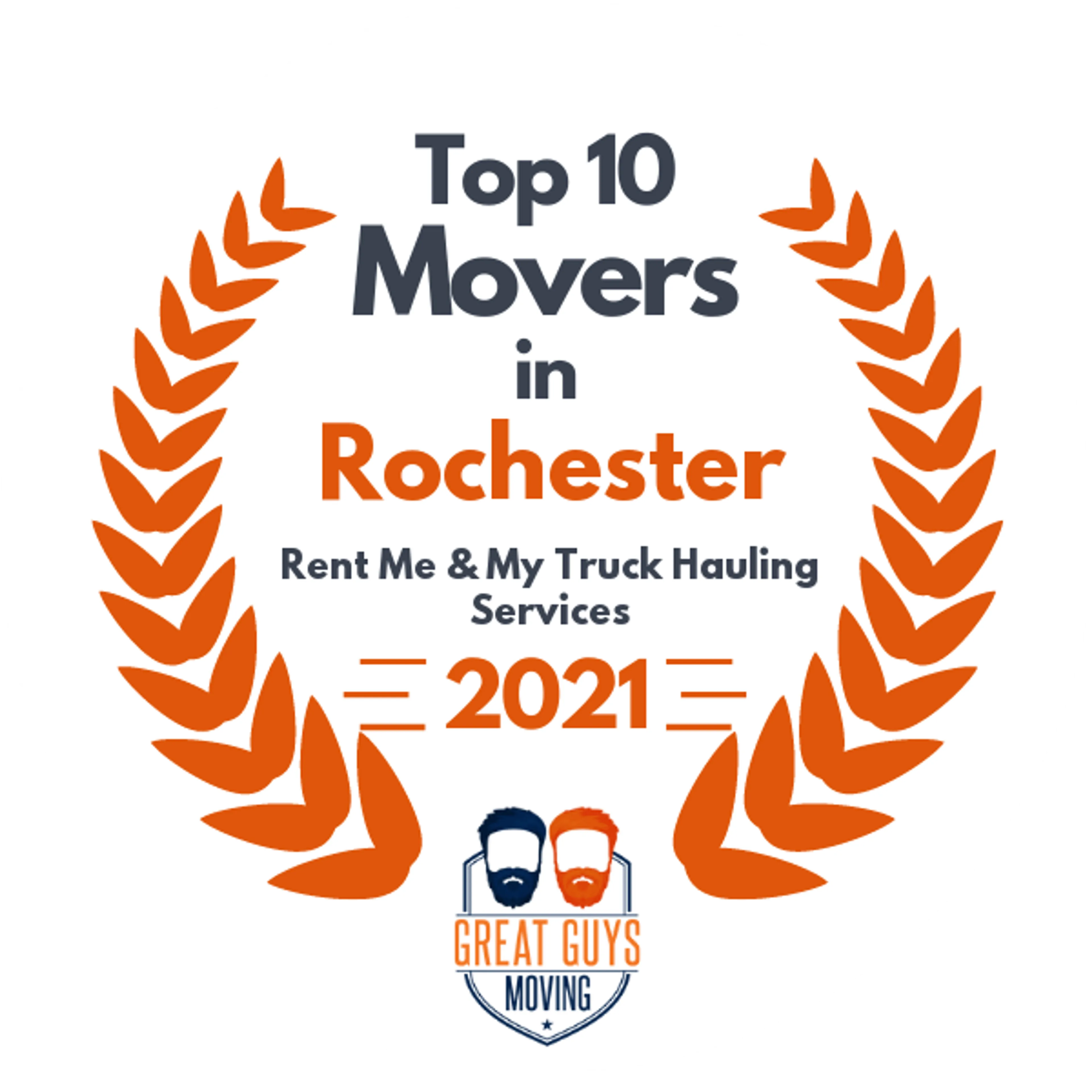 Top 10 Movers in Rochester, MN 2021 award