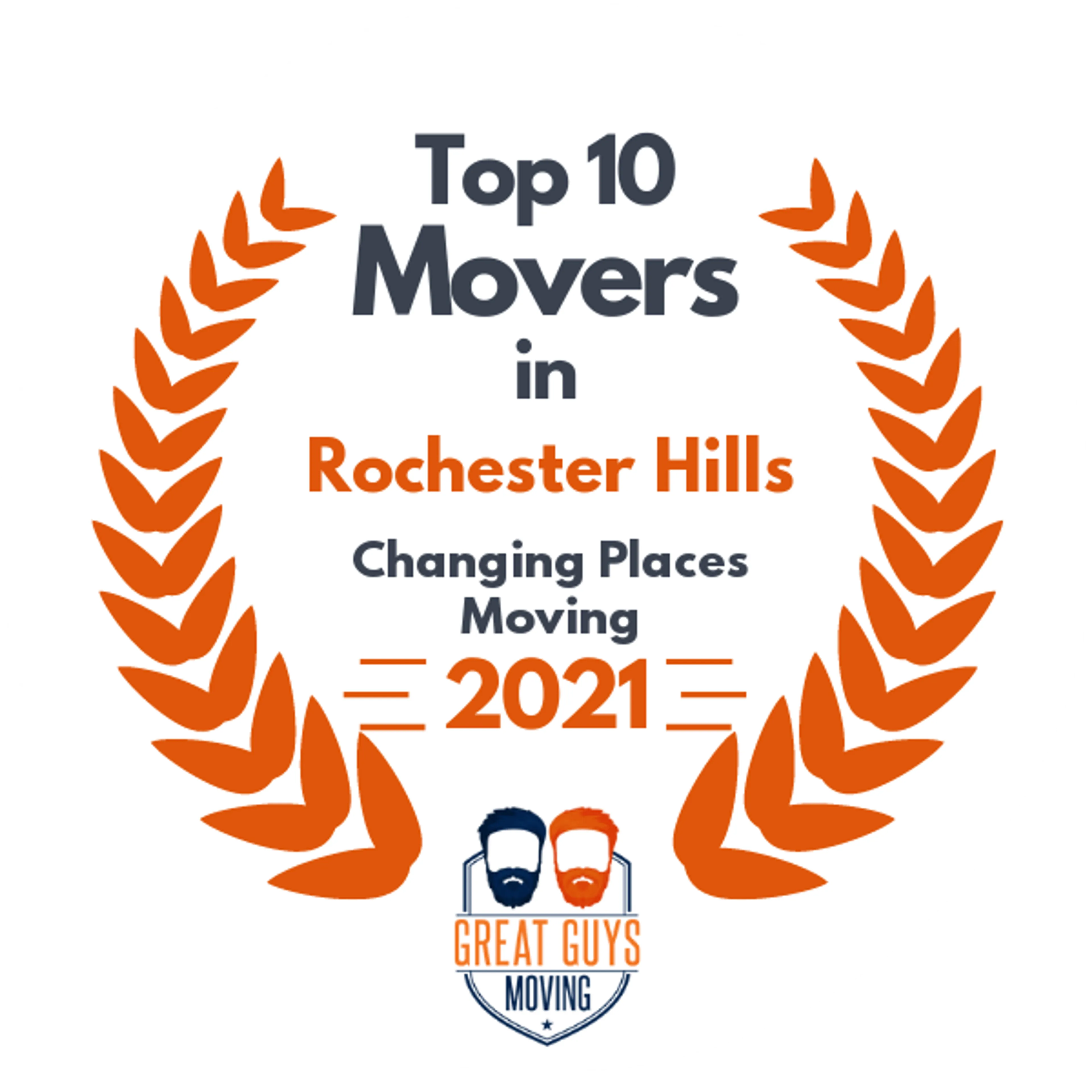 Top 10 Movers in Detroit, MI 2021 award