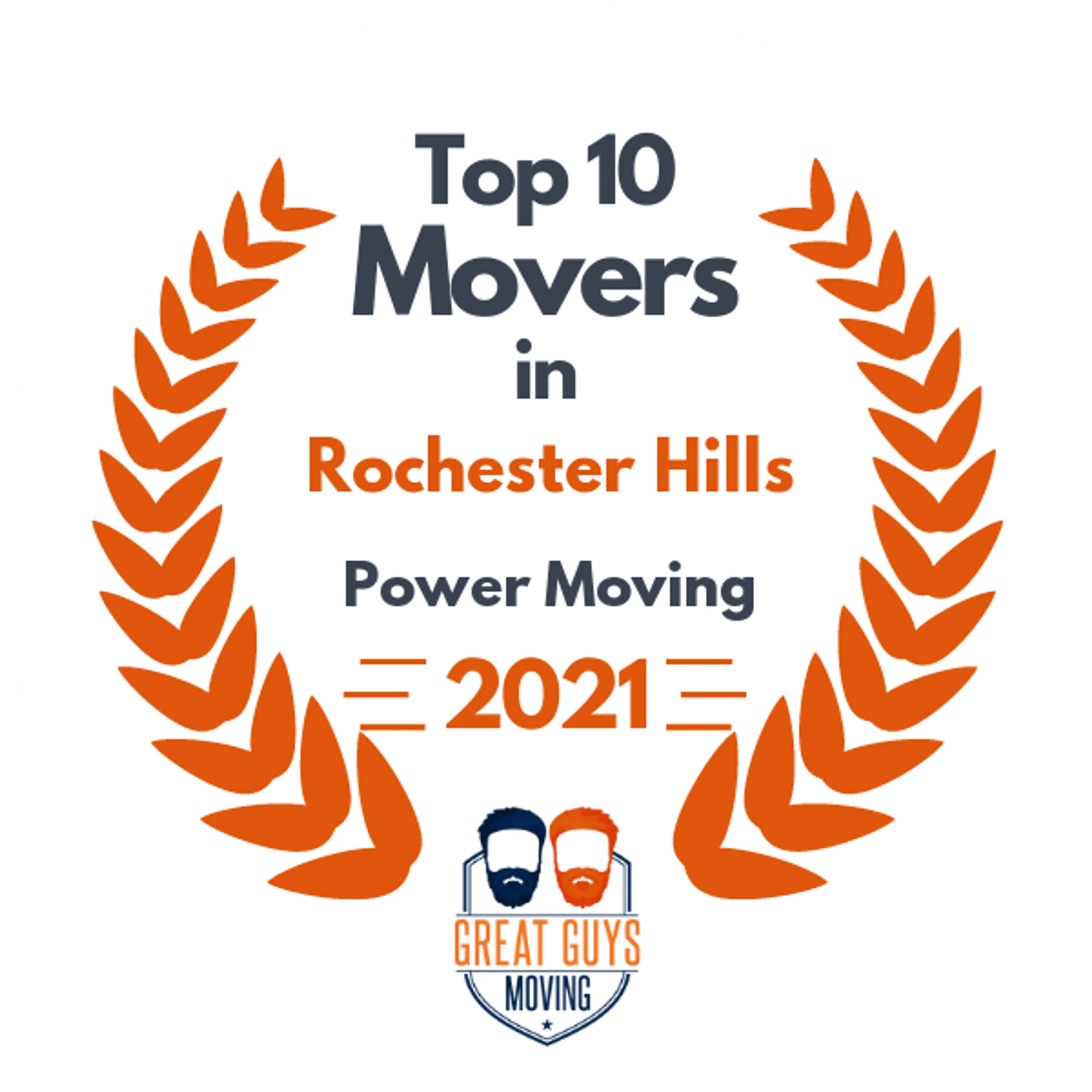 Top 10 Movers in Sterling Heights, MI 2021 award