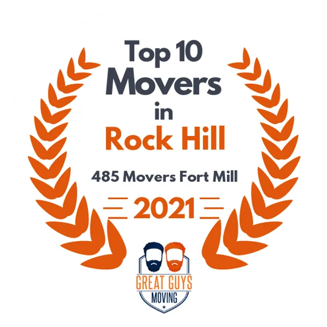 Top 10 Movers in Rock Hill, SC 2021 award