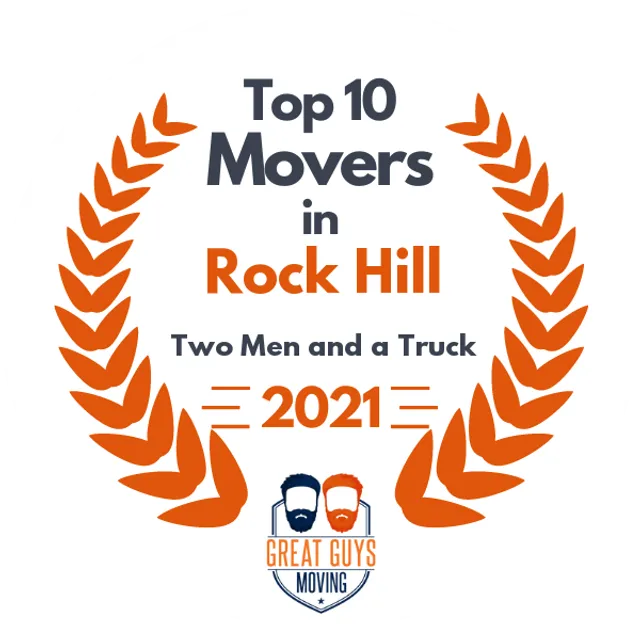 Top 10 Movers in Rock Hill, SC 2021 award