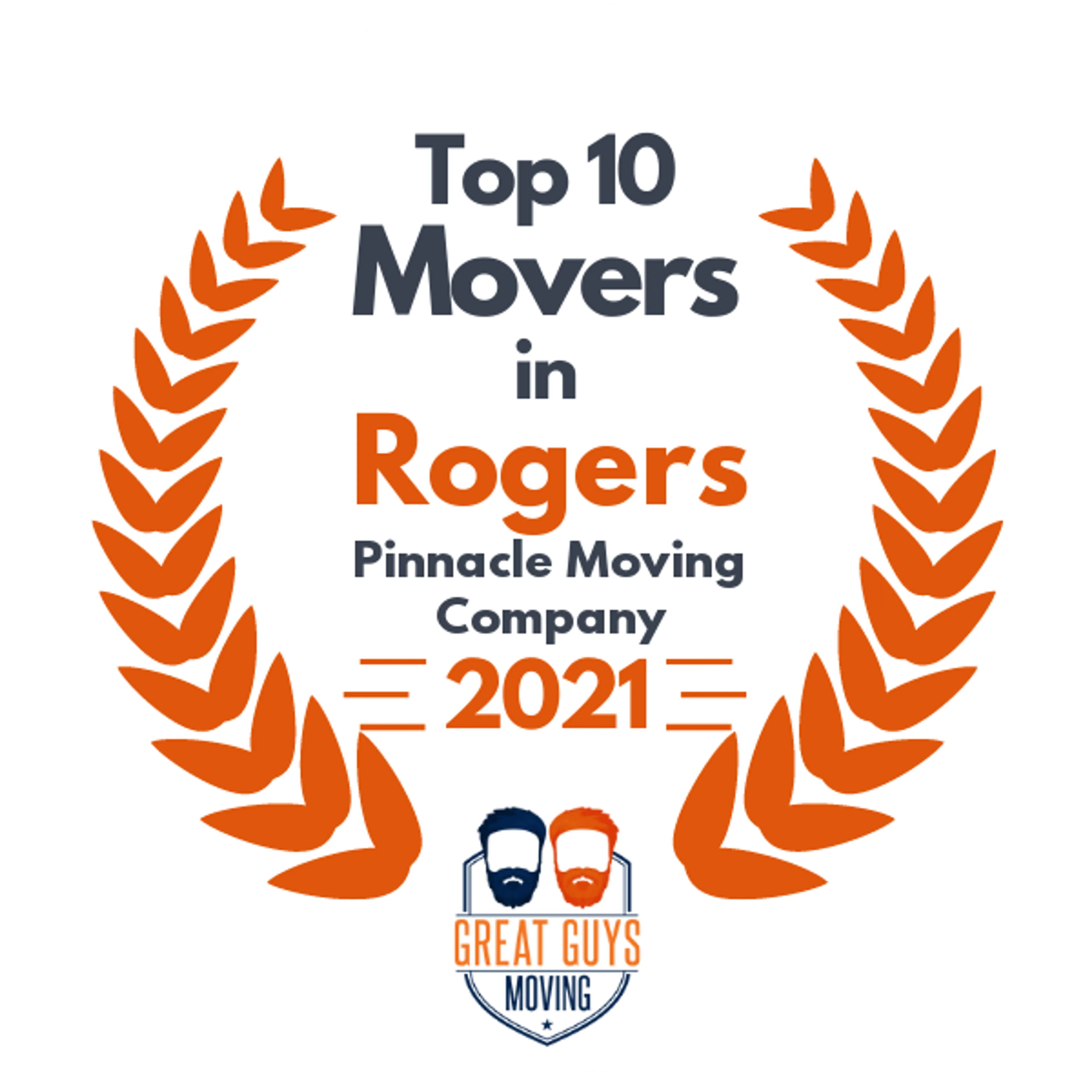 Top 10 Movers in Fayetteville, AR 2021 award
