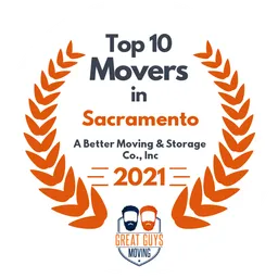 top 10 ranked movers in sacramento 2021 a better moving storage co inc image