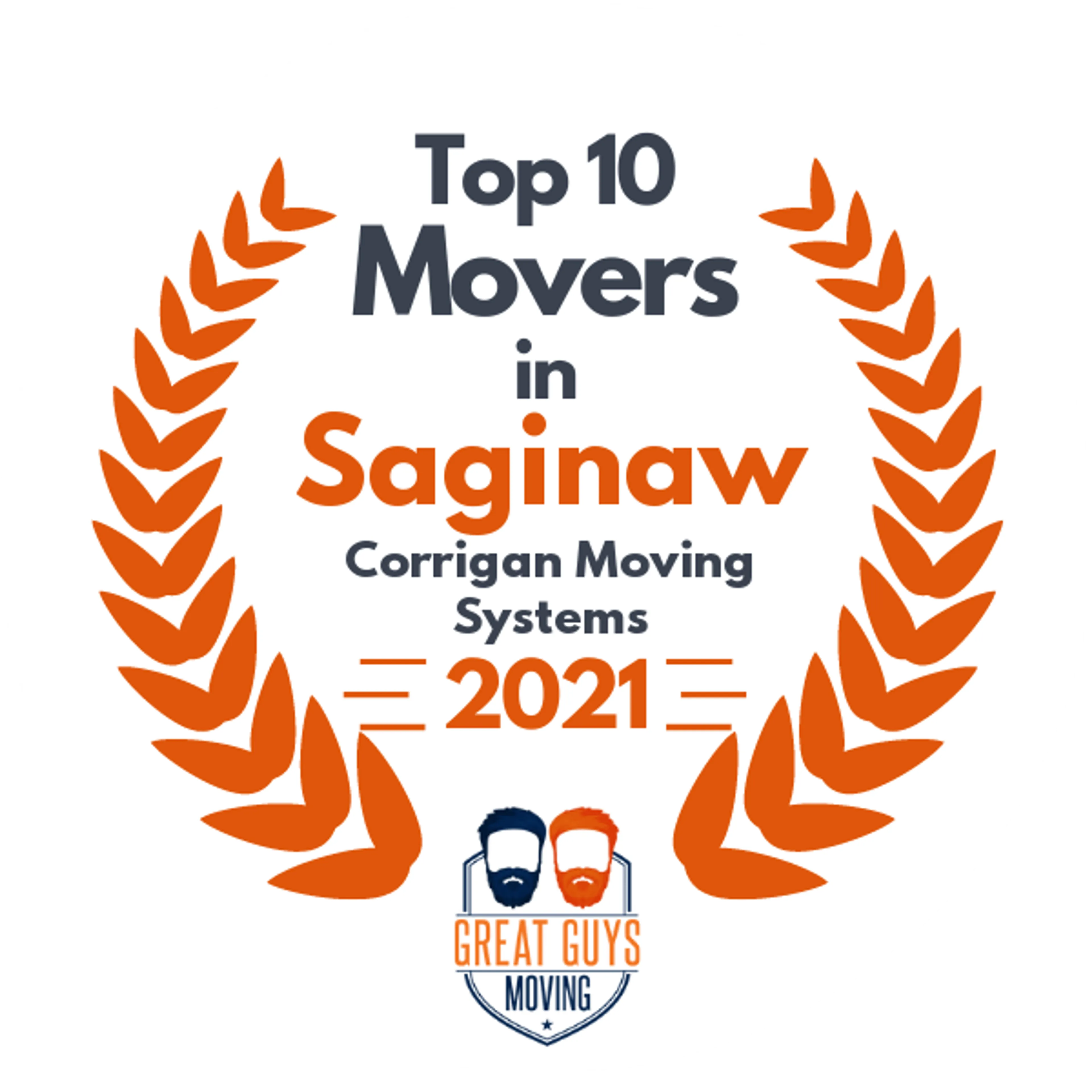 Top 10 Movers in Saginaw, MI 2021 award