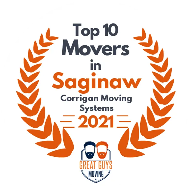 Top 10 Movers in Saginaw, MI 2021 award