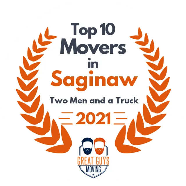 Top 10 Movers in Saginaw, MI 2021 award