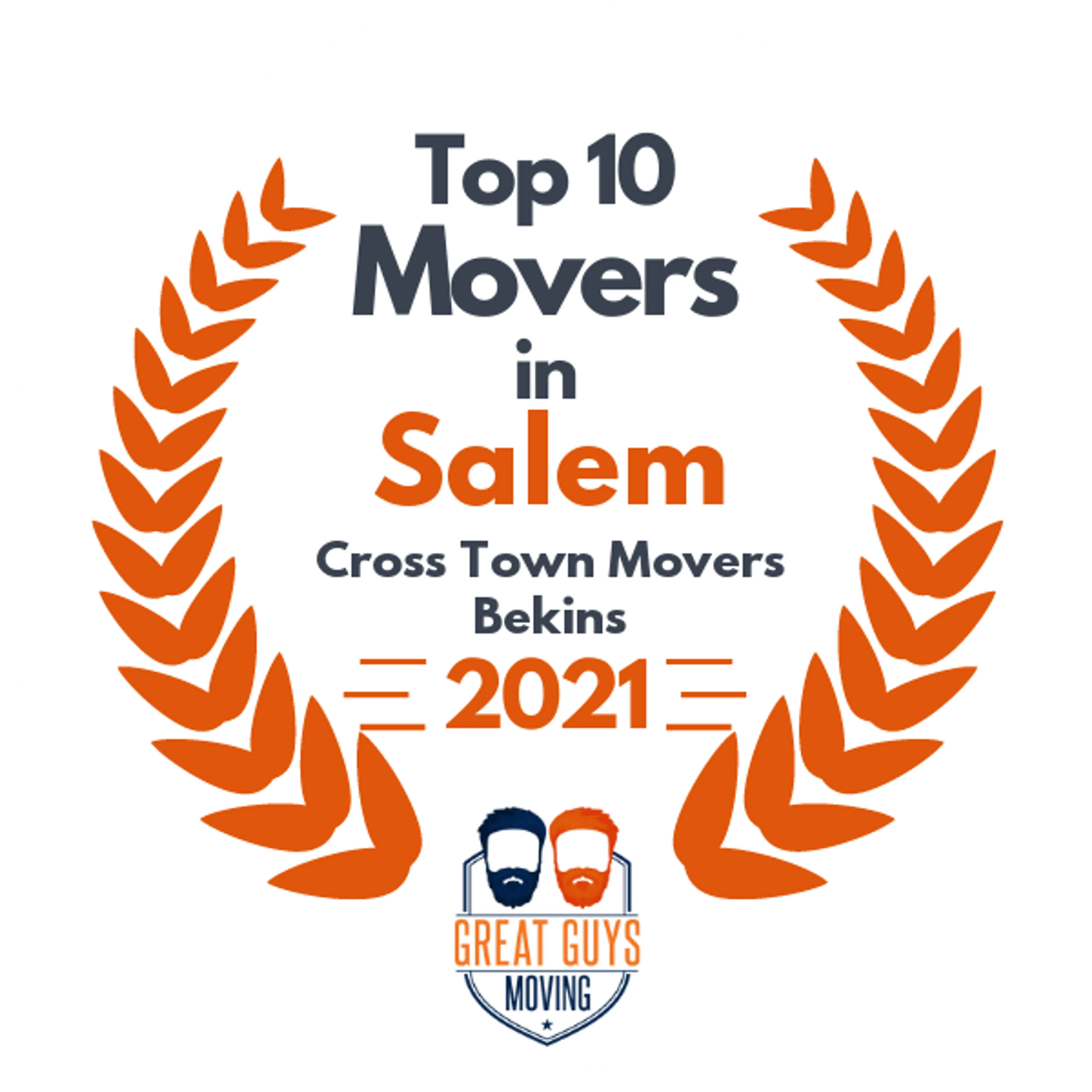 Top 10 Movers in Salem, OR 2021 award