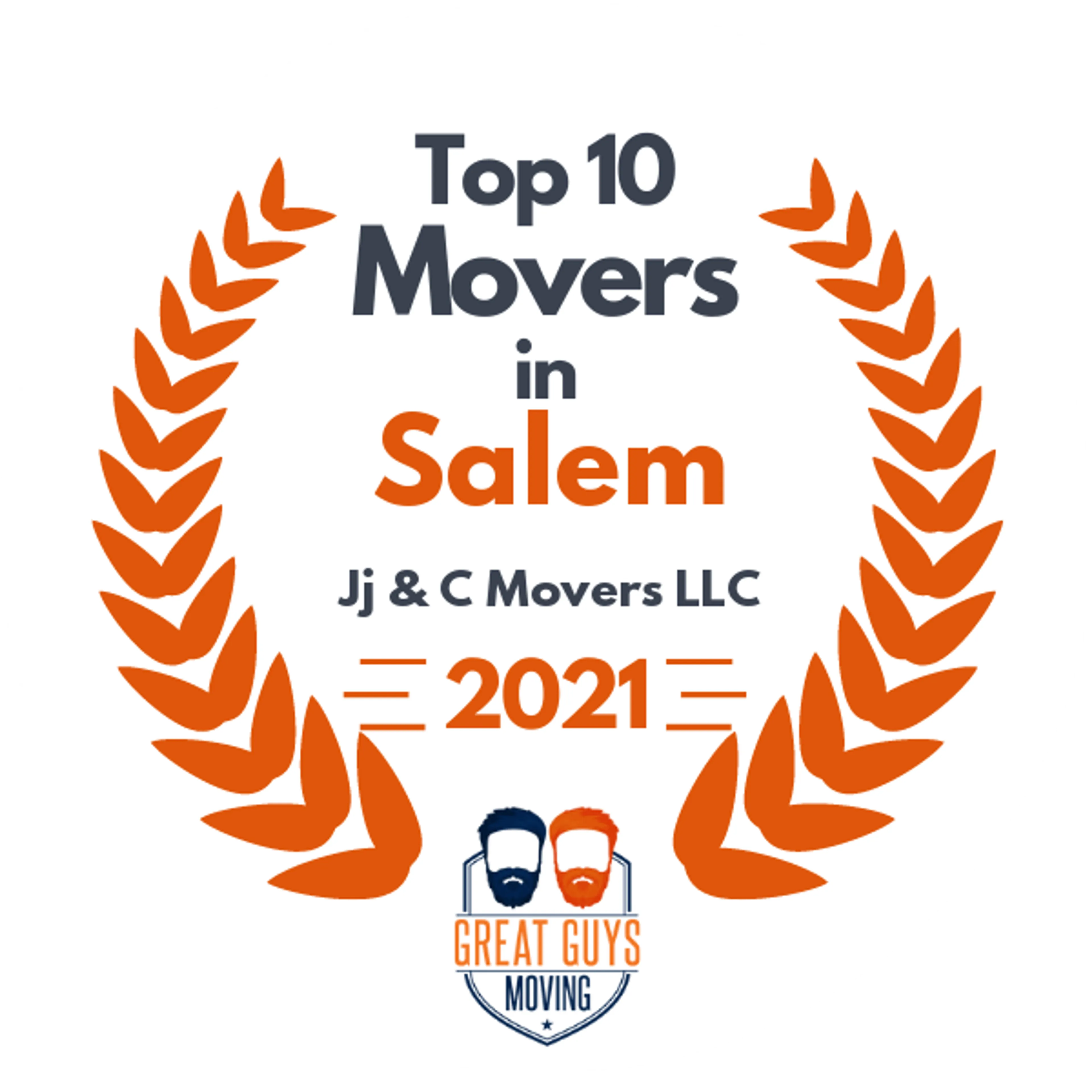 Top 10 Movers in Salem, OR 2021 award