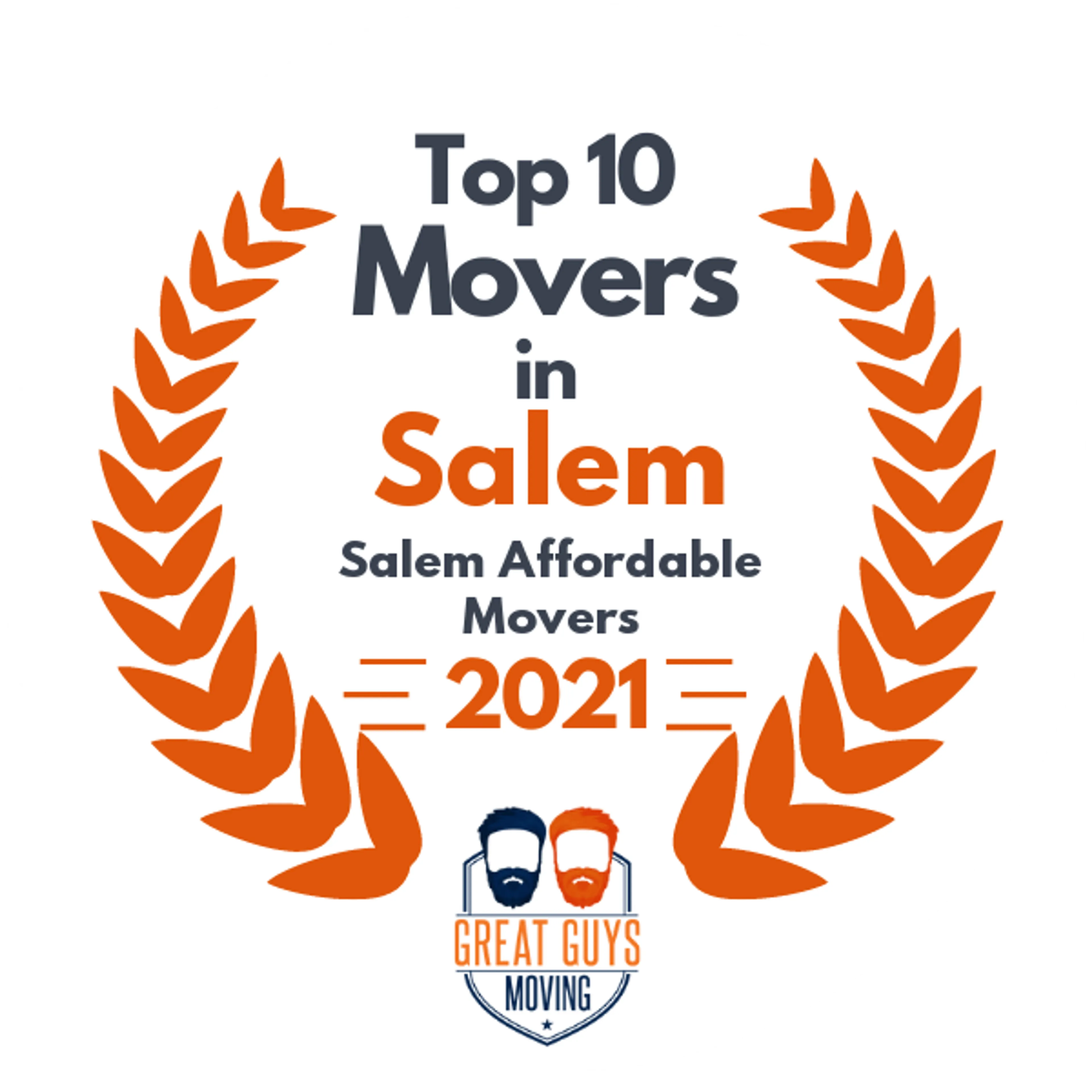 Top 10 Movers in Portland, OR 2021 award