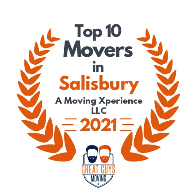 Top 10 Movers in Salisbury, MD 2021 award