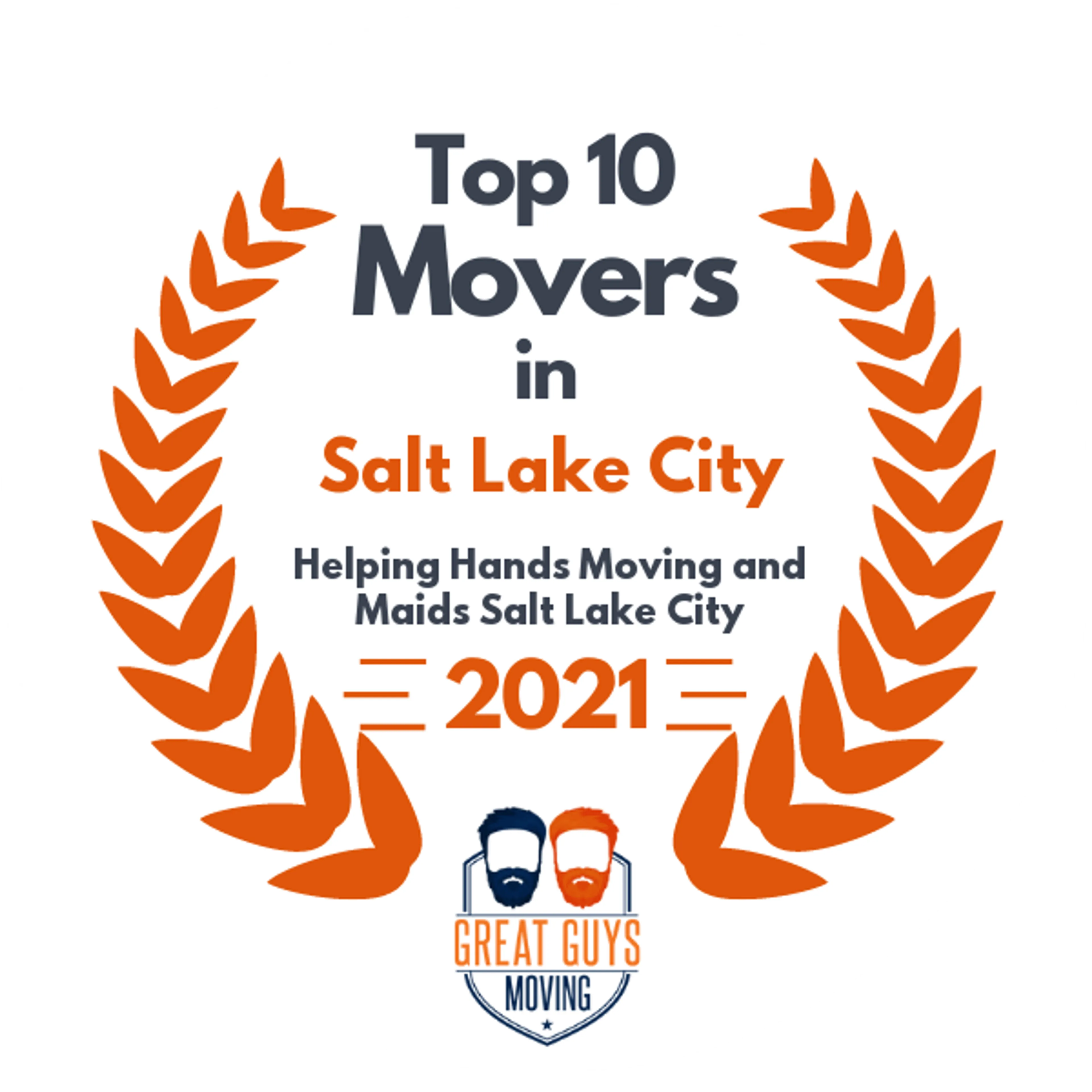 Top 10 Movers in Salt Lake City, UT 2021 award