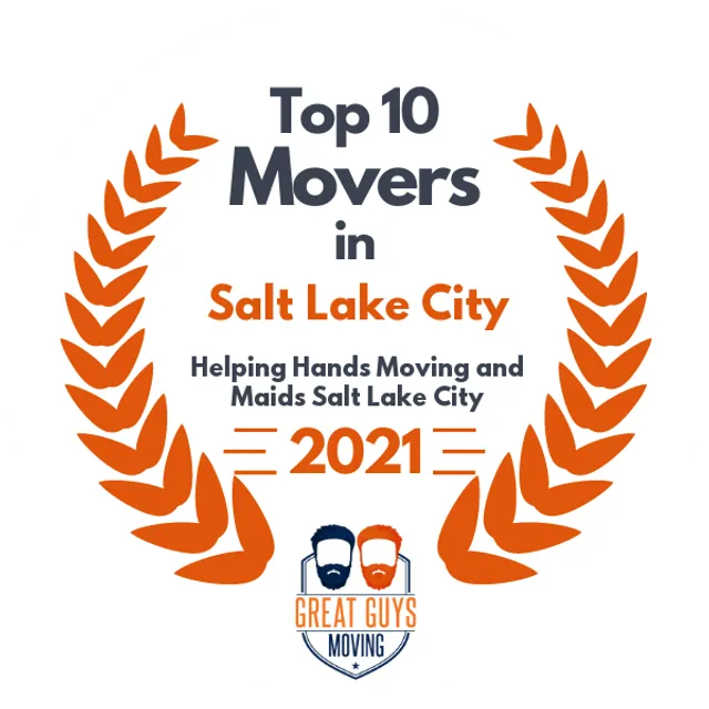 Top 10 Movers in Salt Lake City, UT 2021 award