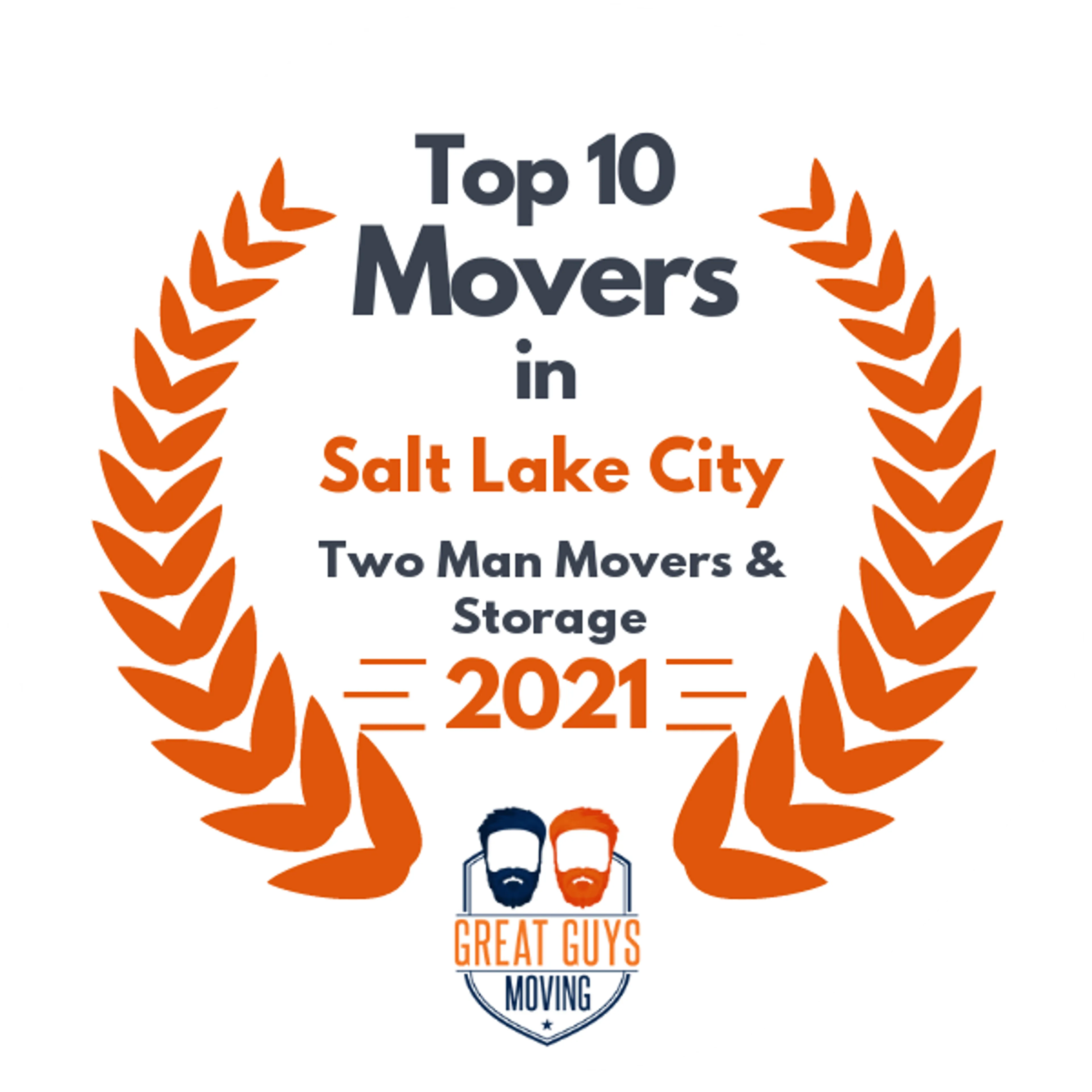 Top 10 Movers in Salt Lake City, UT 2021 award