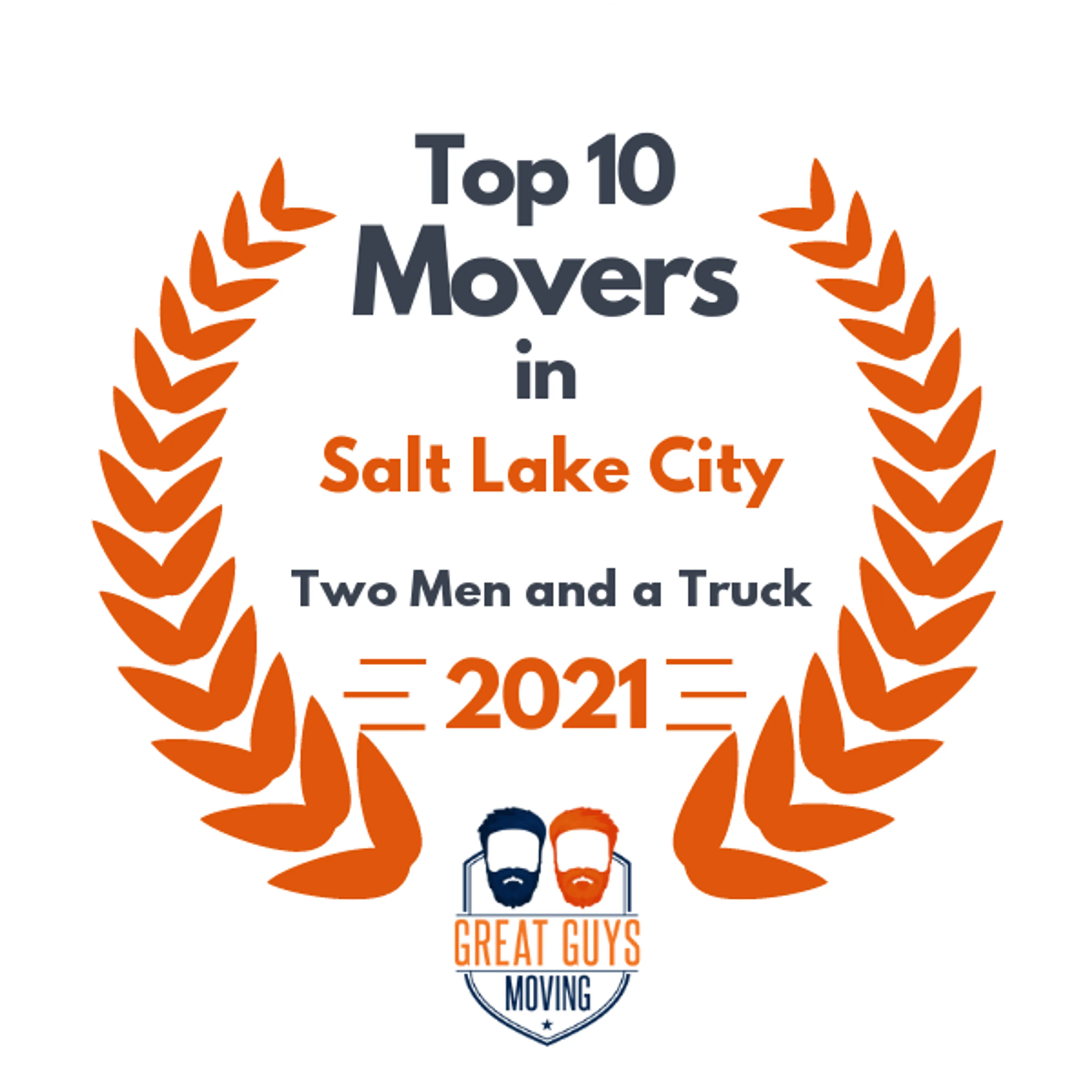 Top 10 Movers in Salt Lake City, UT 2021 award