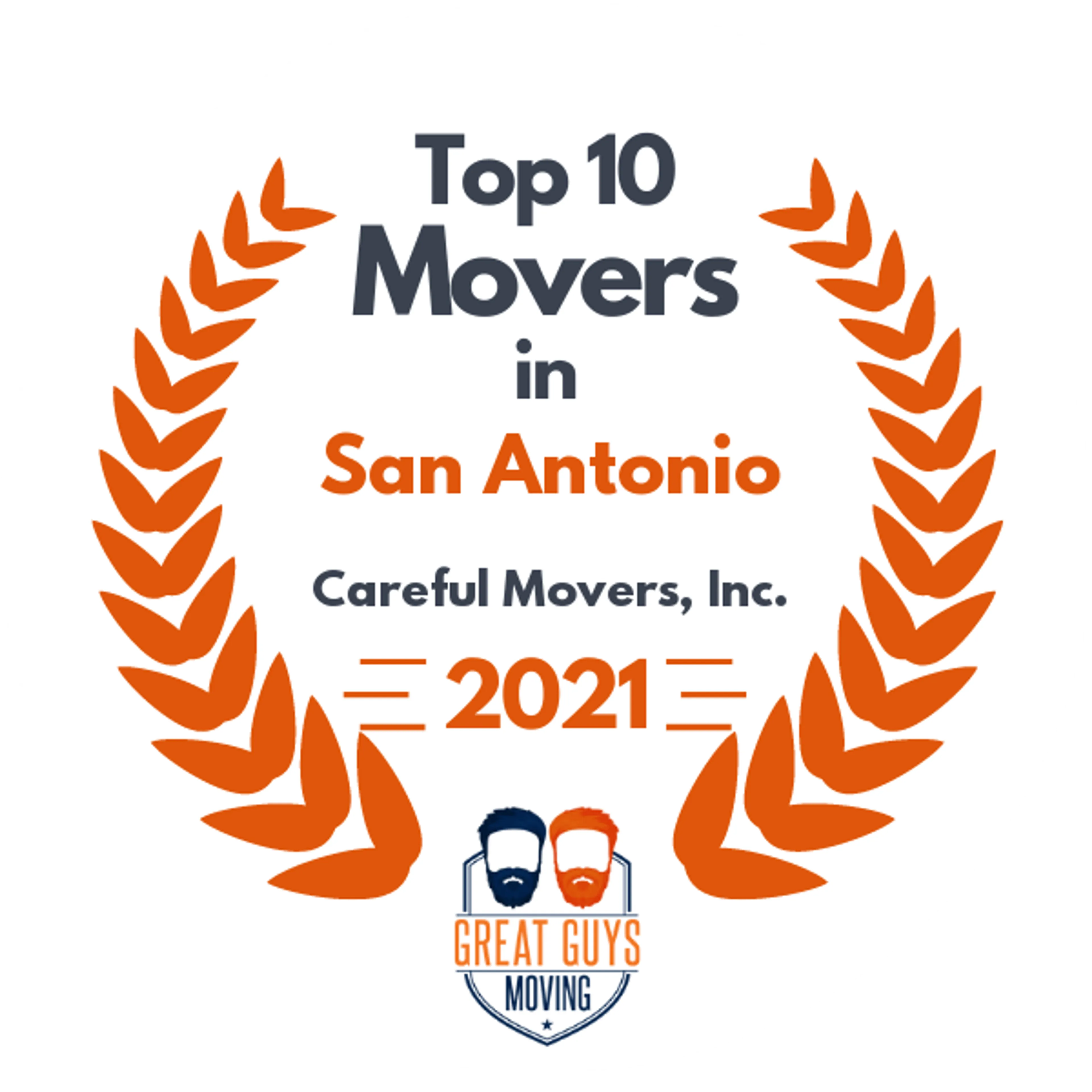Top 10 Movers in San Antonio, TX 2021 award