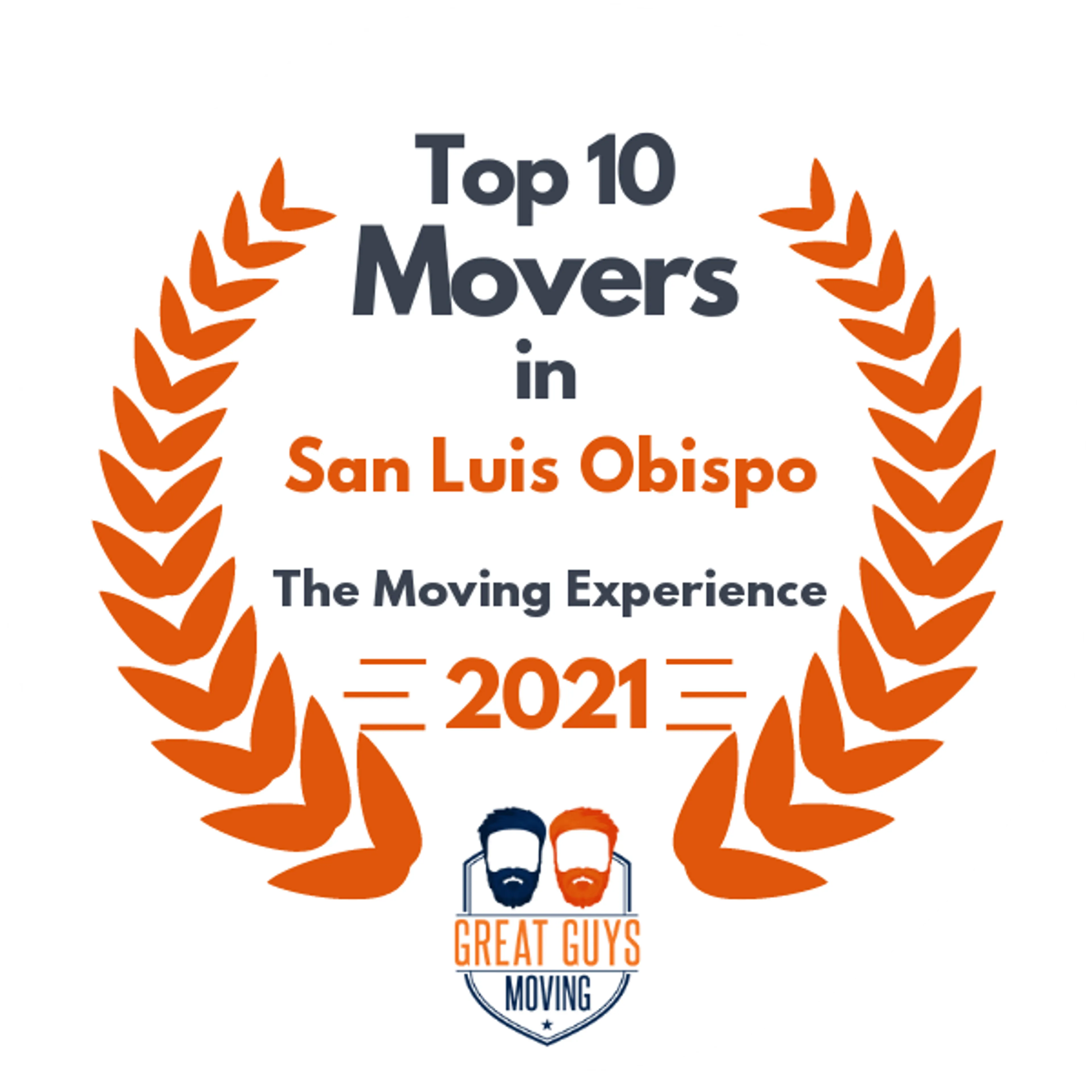 Top 10 Movers in Santa Maria, CA 2021 award