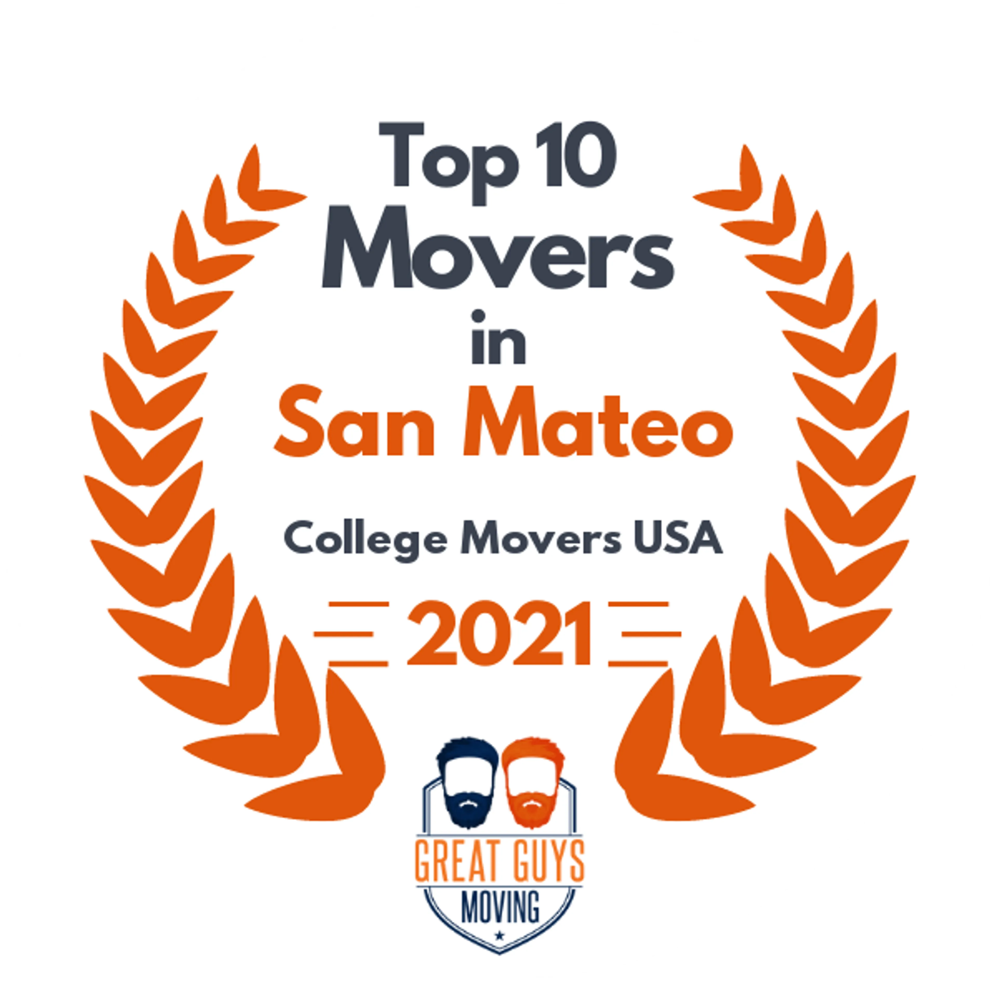 Top 10 Movers in San Jose, CA 2021 award