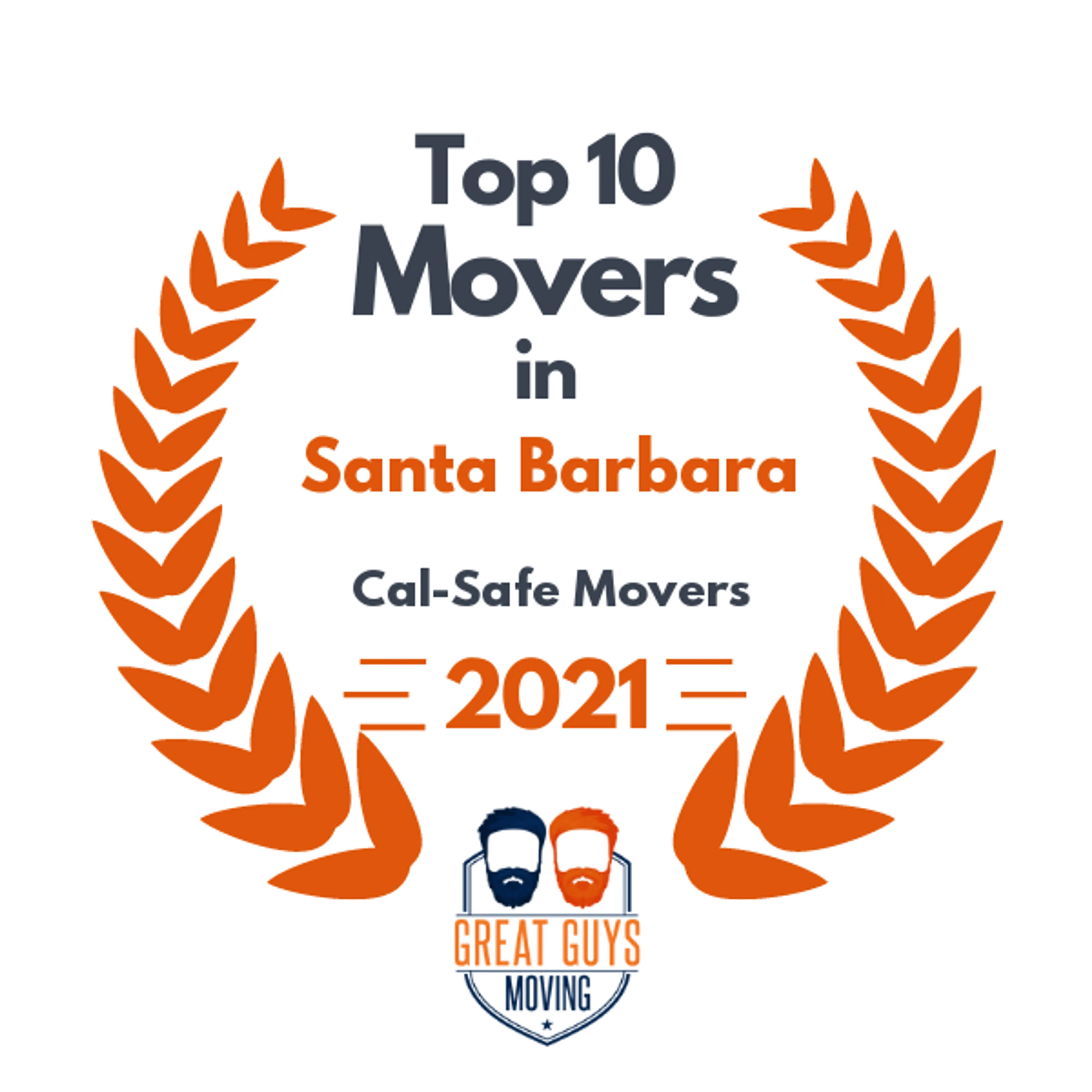 Top 10 Movers in Santa Maria, CA 2021 award