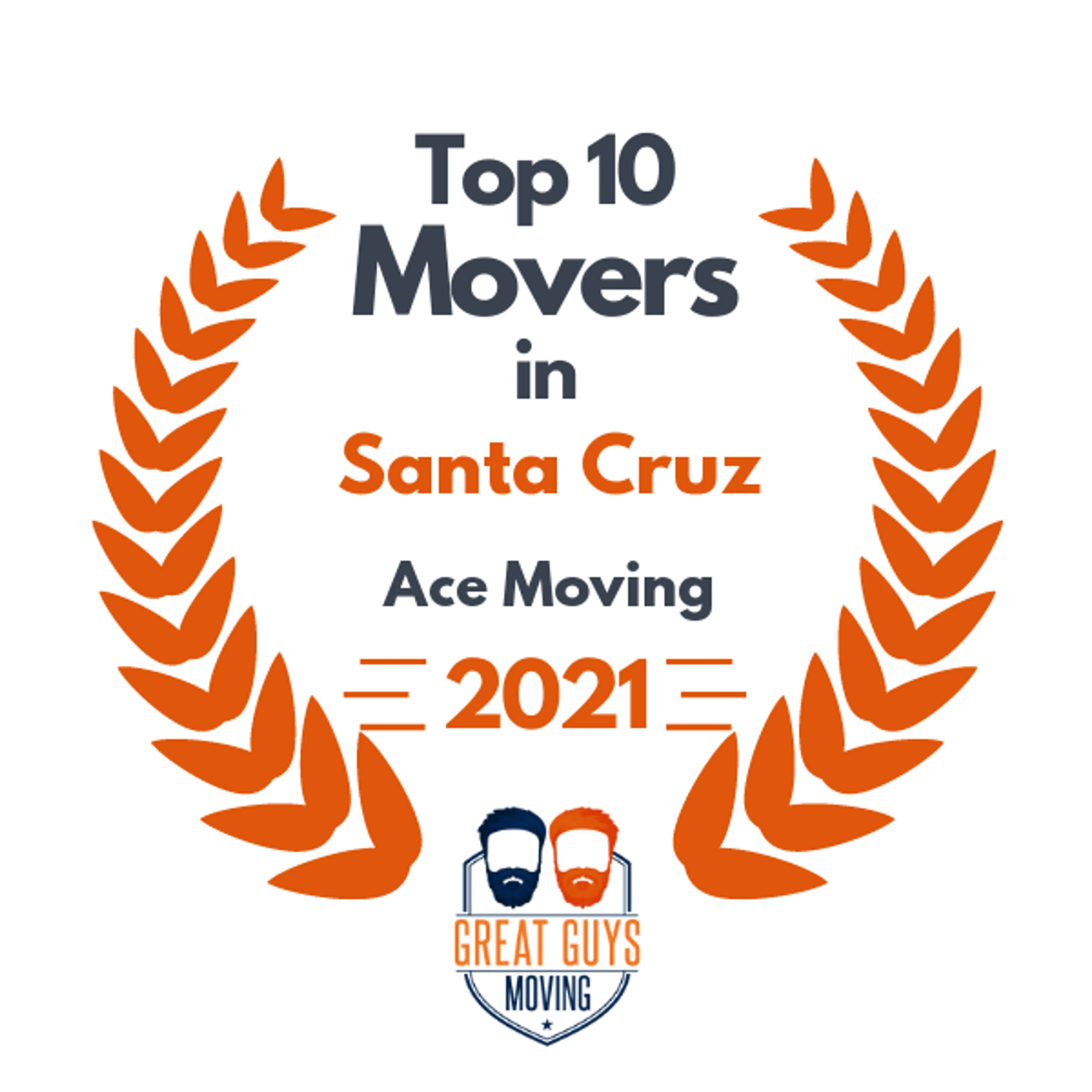 Top 10 Movers in Santa Cruz, CA 2021 award