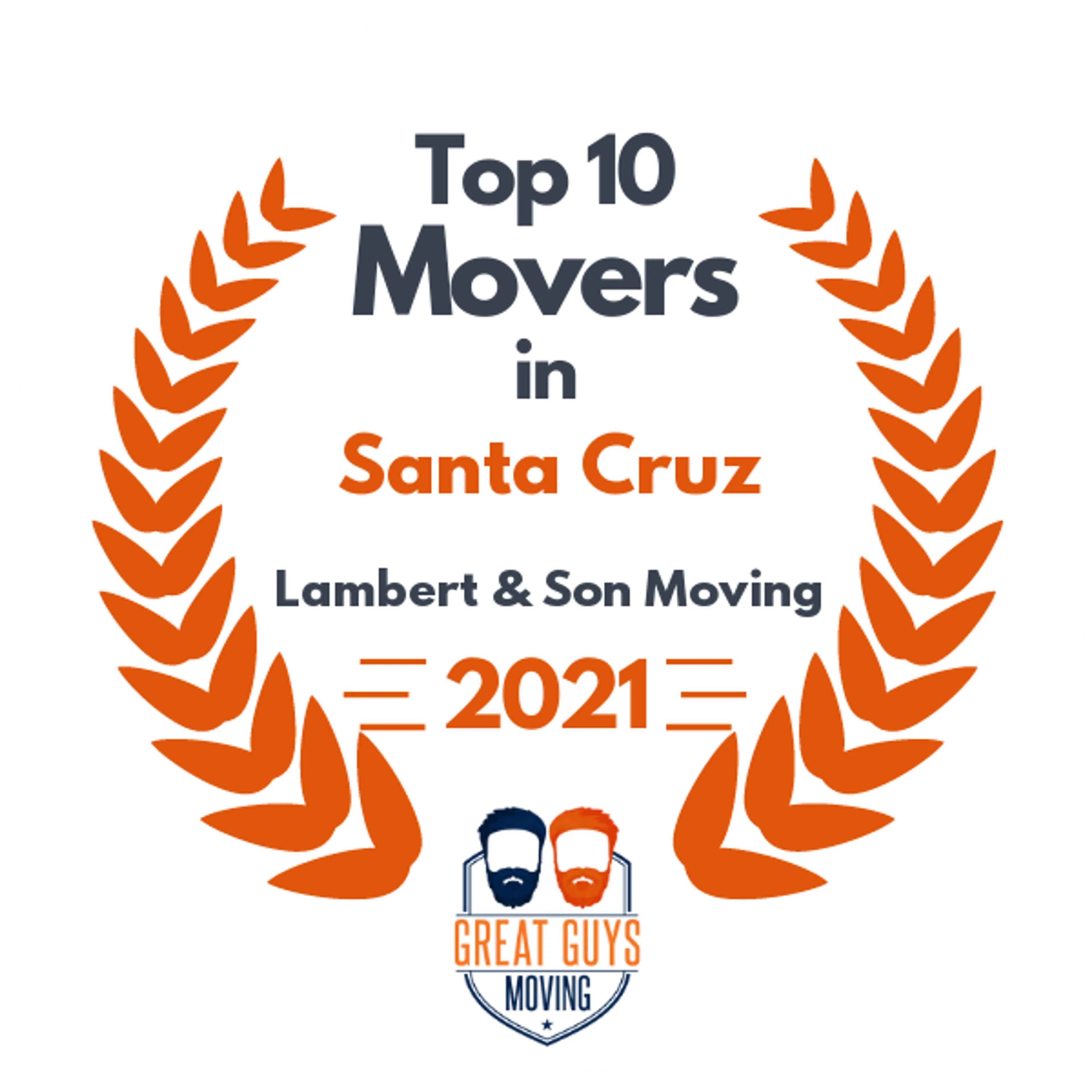 Top 10 Movers in San Jose, CA 2021 award