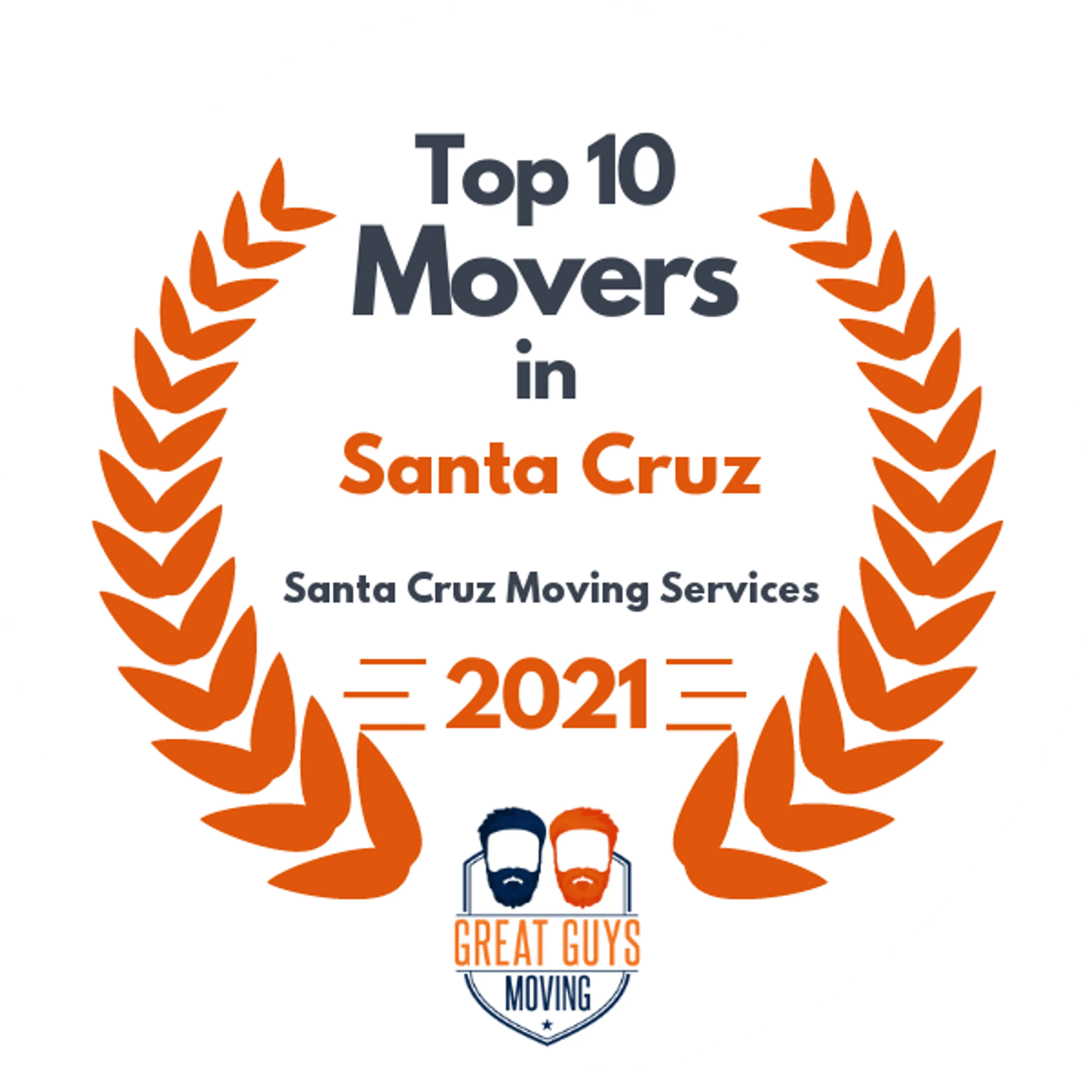 Top 10 Movers in Salinas, CA 2021 award