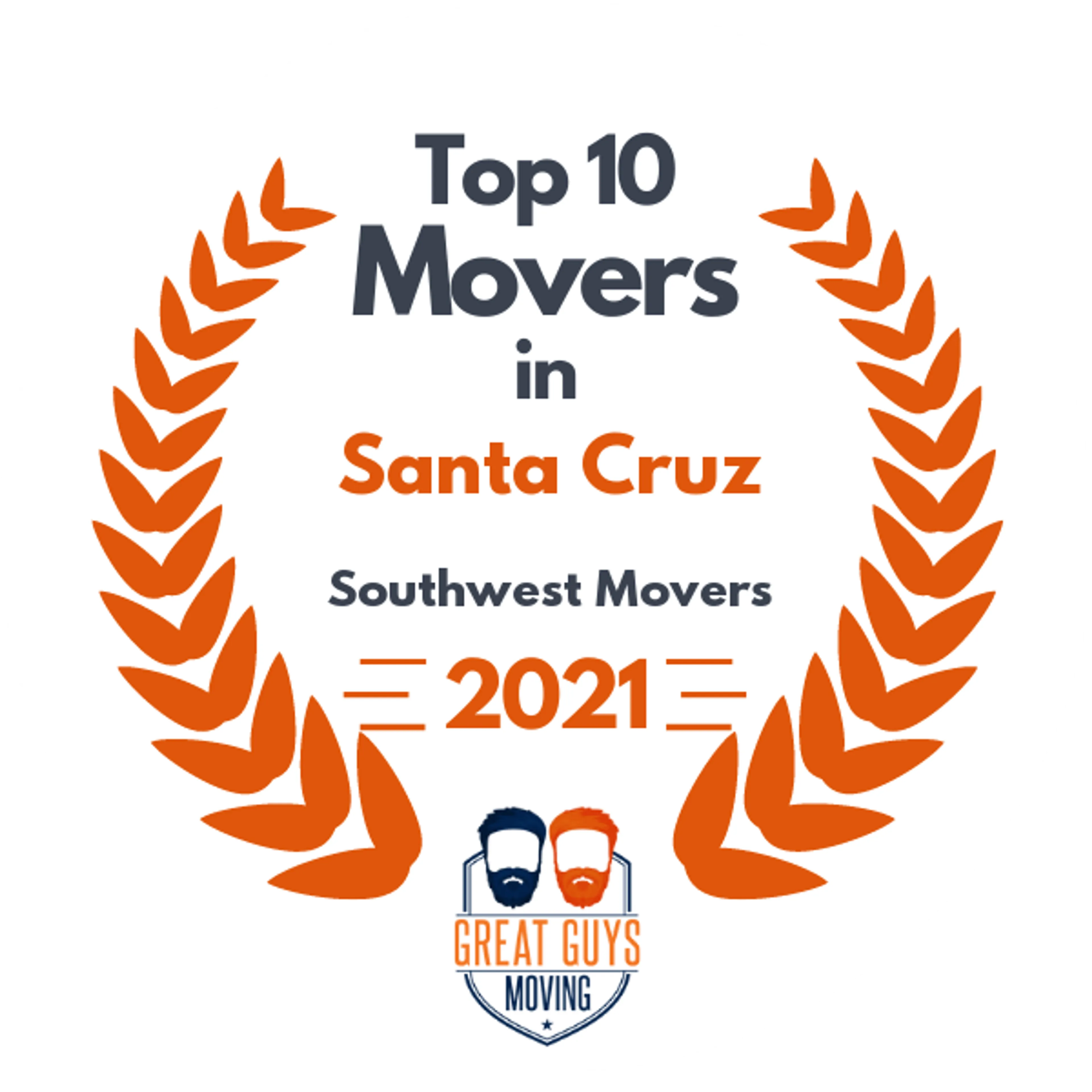 Top 10 Movers in Santa Cruz, CA 2021 award