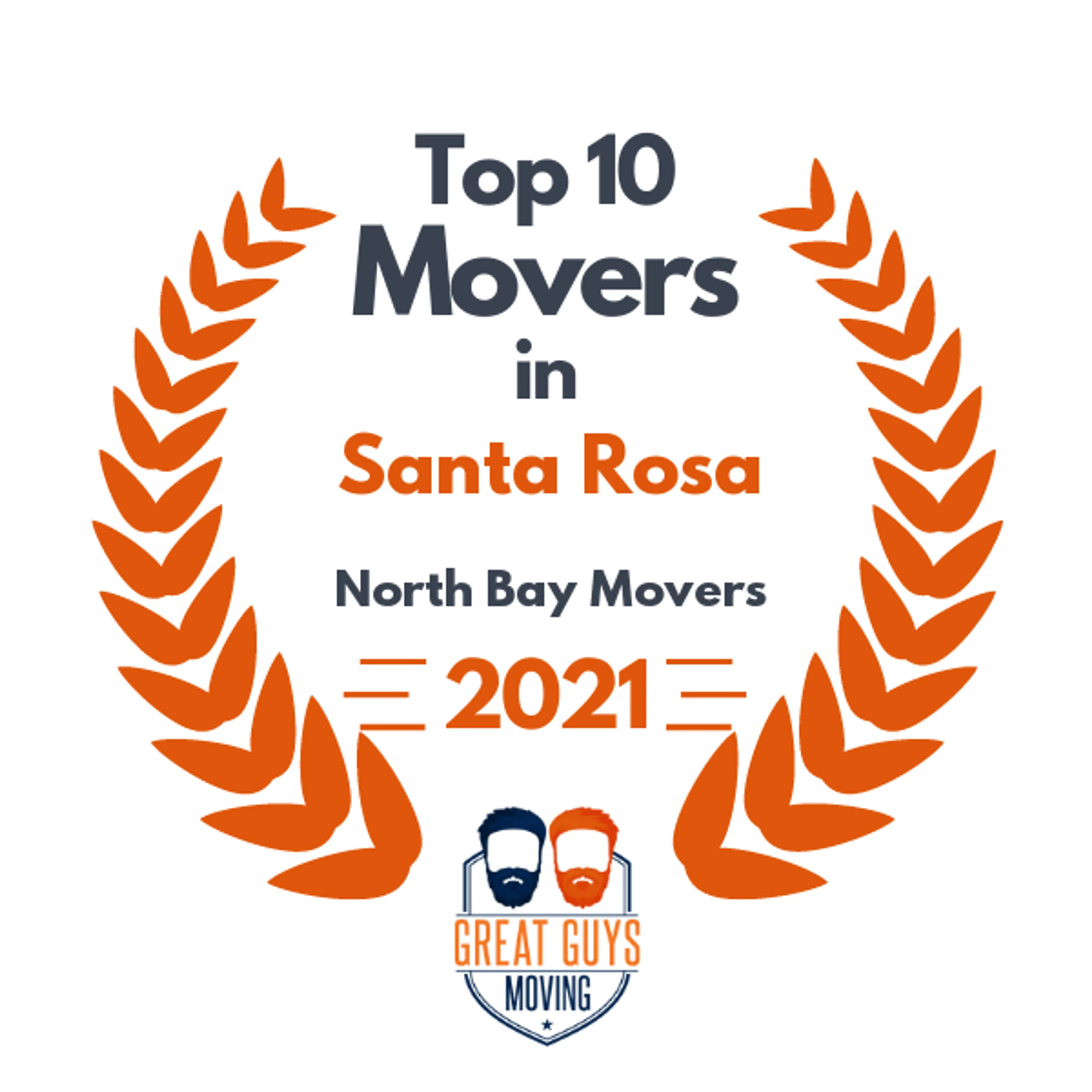 Top 10 Movers in Santa Rosa, CA 2021 award