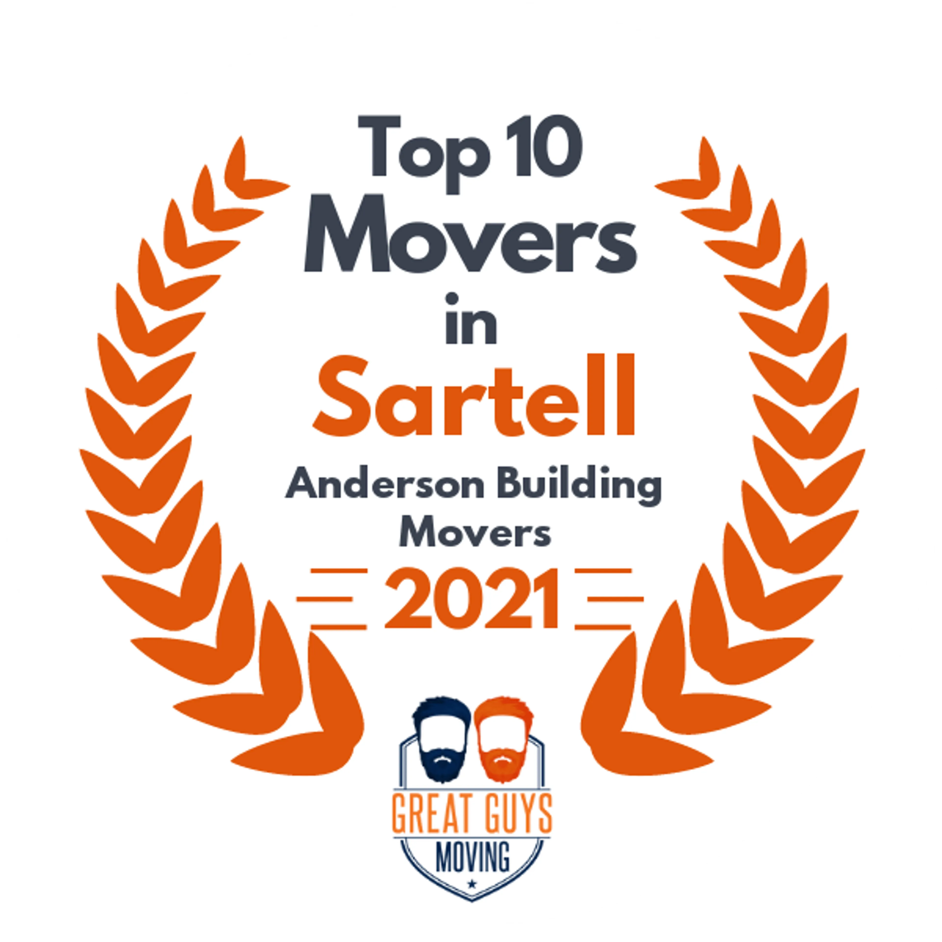 Top 10 Movers in Andover, MN 2021 award