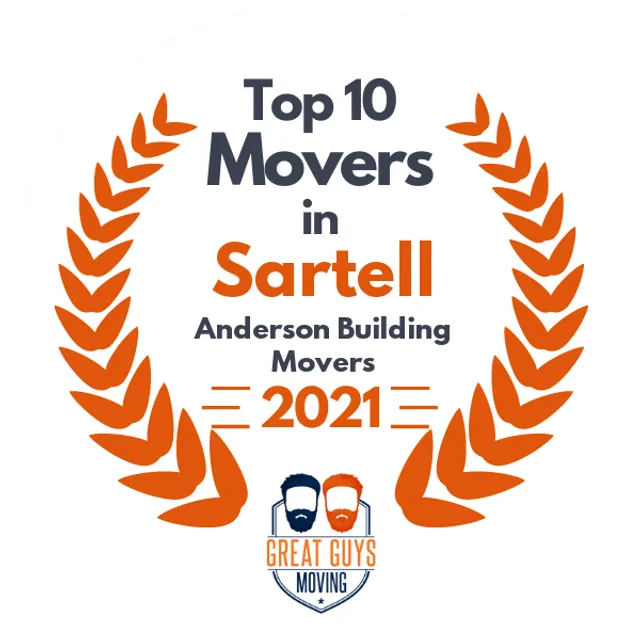 Top 10 Movers in Andover, MN 2021 award