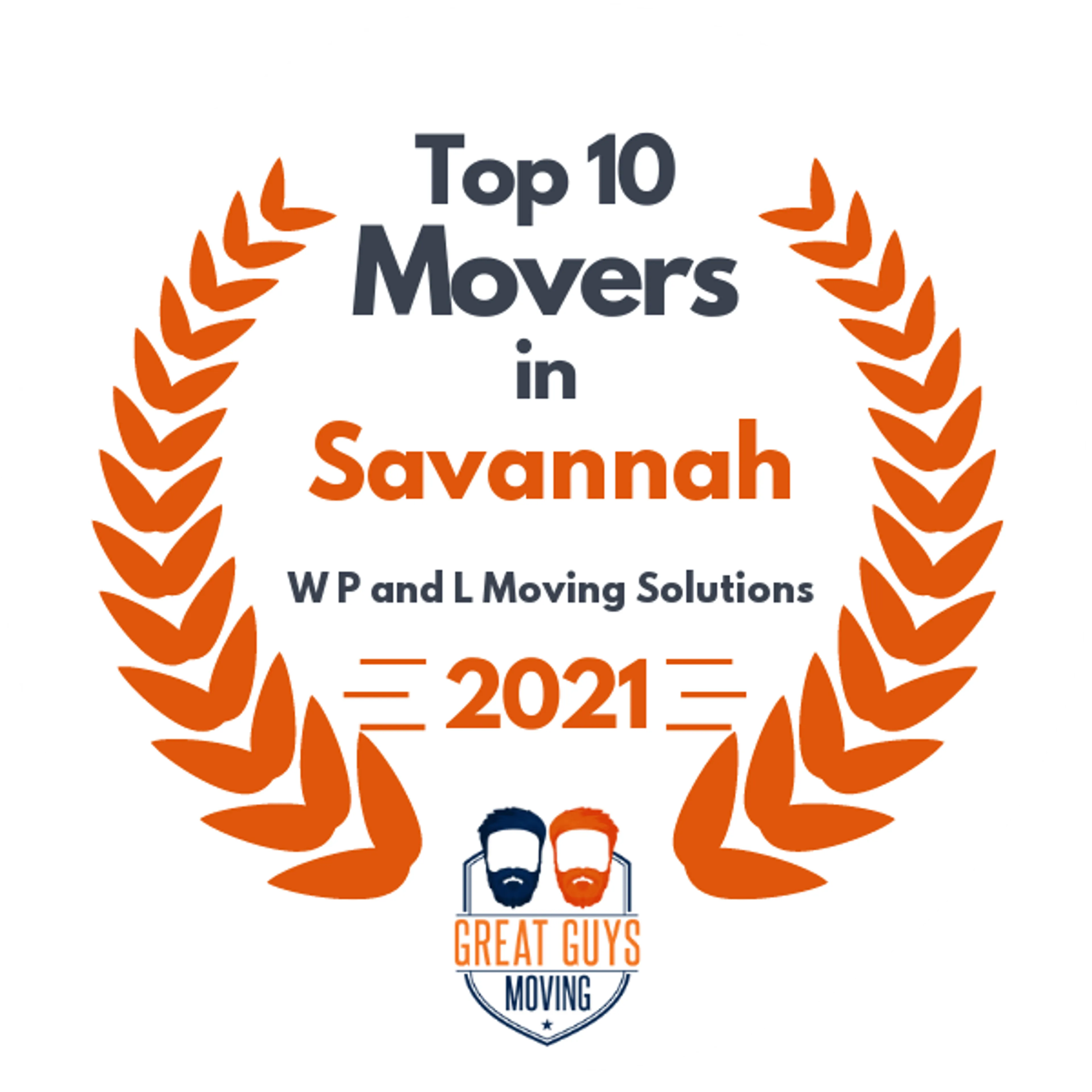 Top 10 Movers in Savannah, GA 2021 award